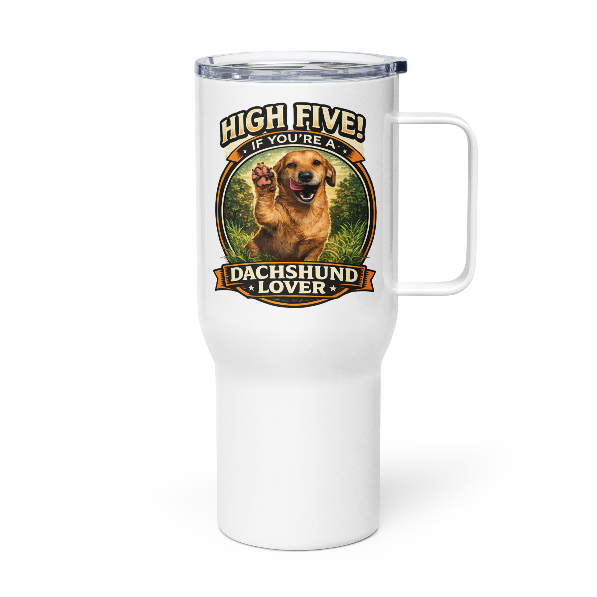 Travel mug ft Makoa the Wiener Dog - Image 3
