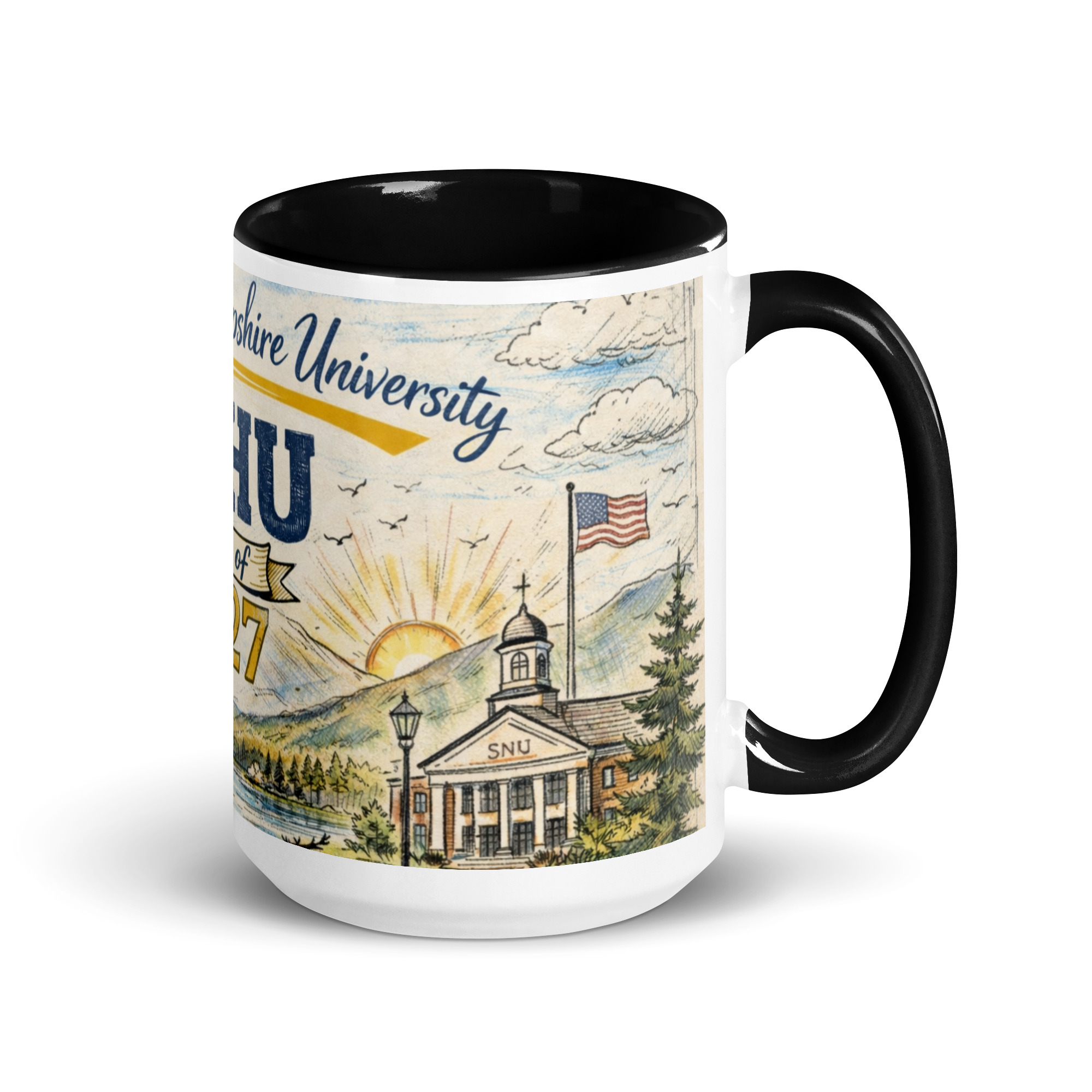 SNHU Class of 2027 Coffee Mug with Color Inside - Image 3