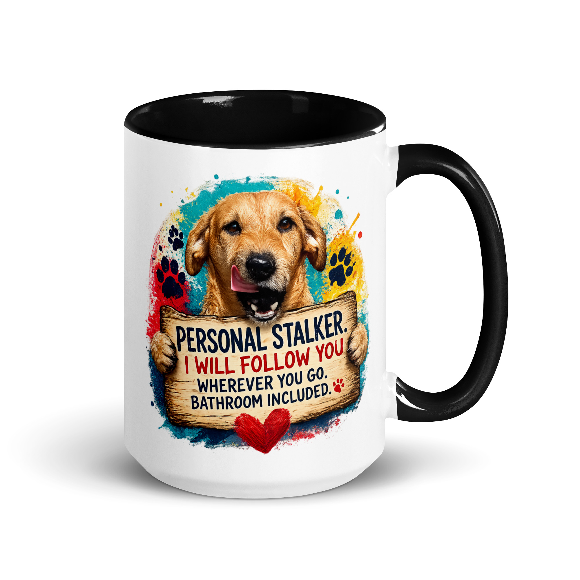 Personal Stalker Coffee Mug ft Makoa the Wiener Dog - Image 3