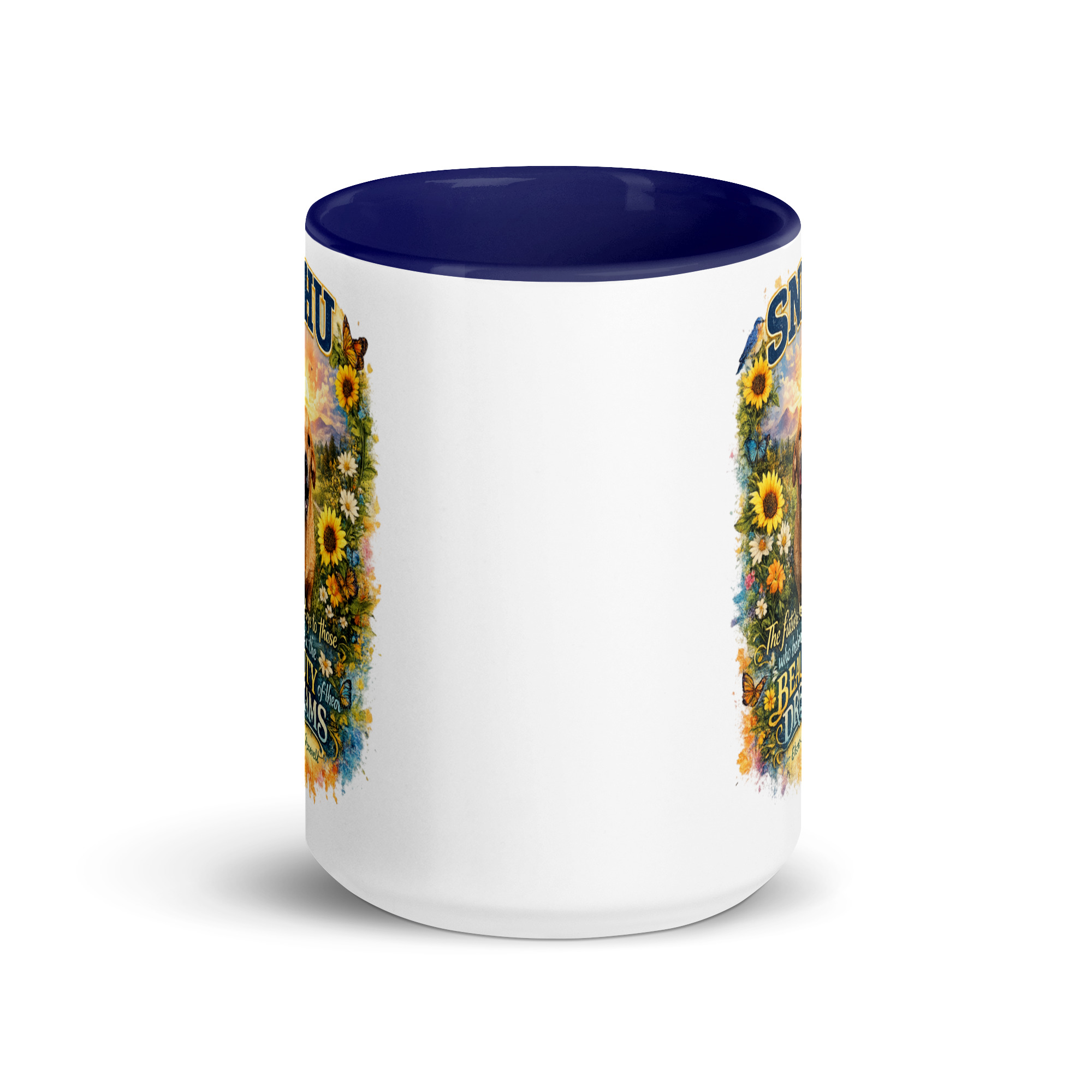 The future belongs to those who believe SNHU Coffee Mug ft Makoa the Wiener Dog - Image 2