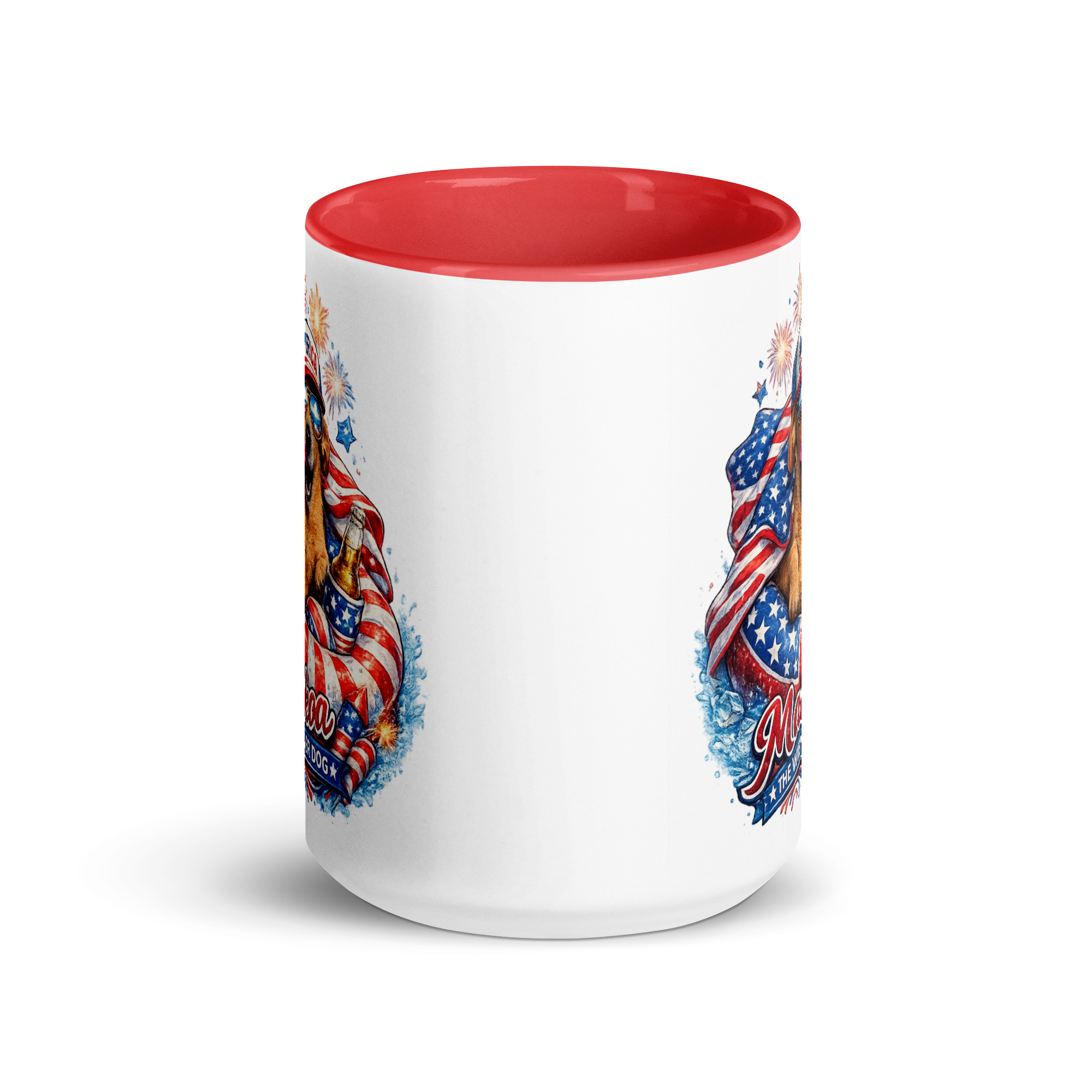 Stars and Stripes Dachshund Mug ft Makoa the Wiener Dog - Image 2
