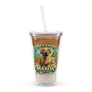 Team Makoa Clear plastic tumbler