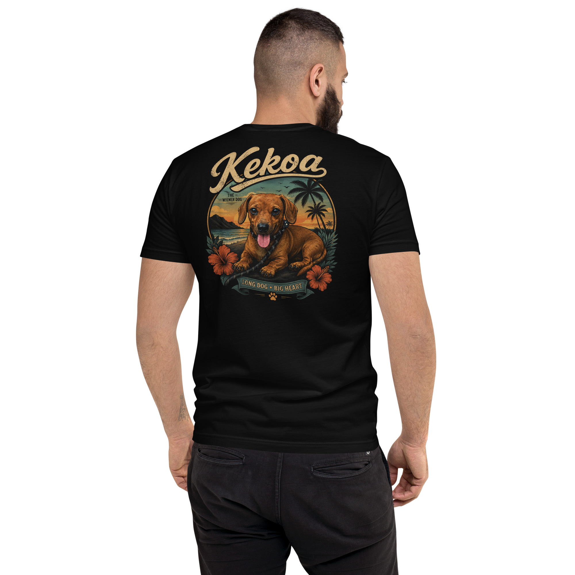 Men’s Kekoa The Wiener Dog Short Sleeve T-Shirt | Soft Cotton Tee - Image 19