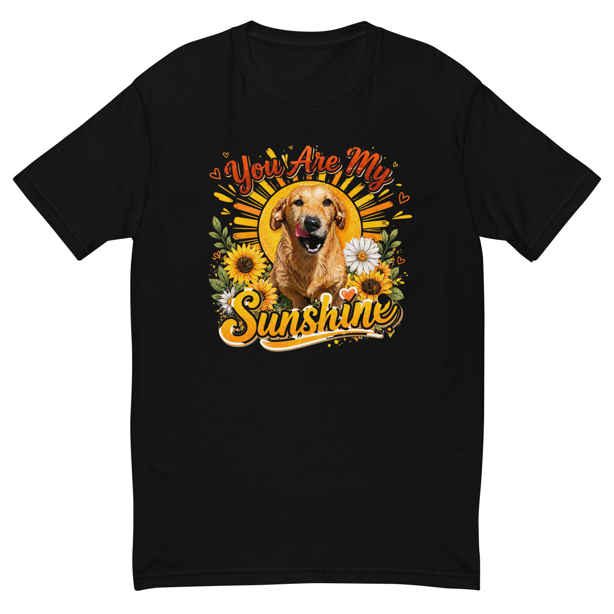 You Are My Sunshine Short Sleeve T-shirt ft Makoa the Wiener Dog
