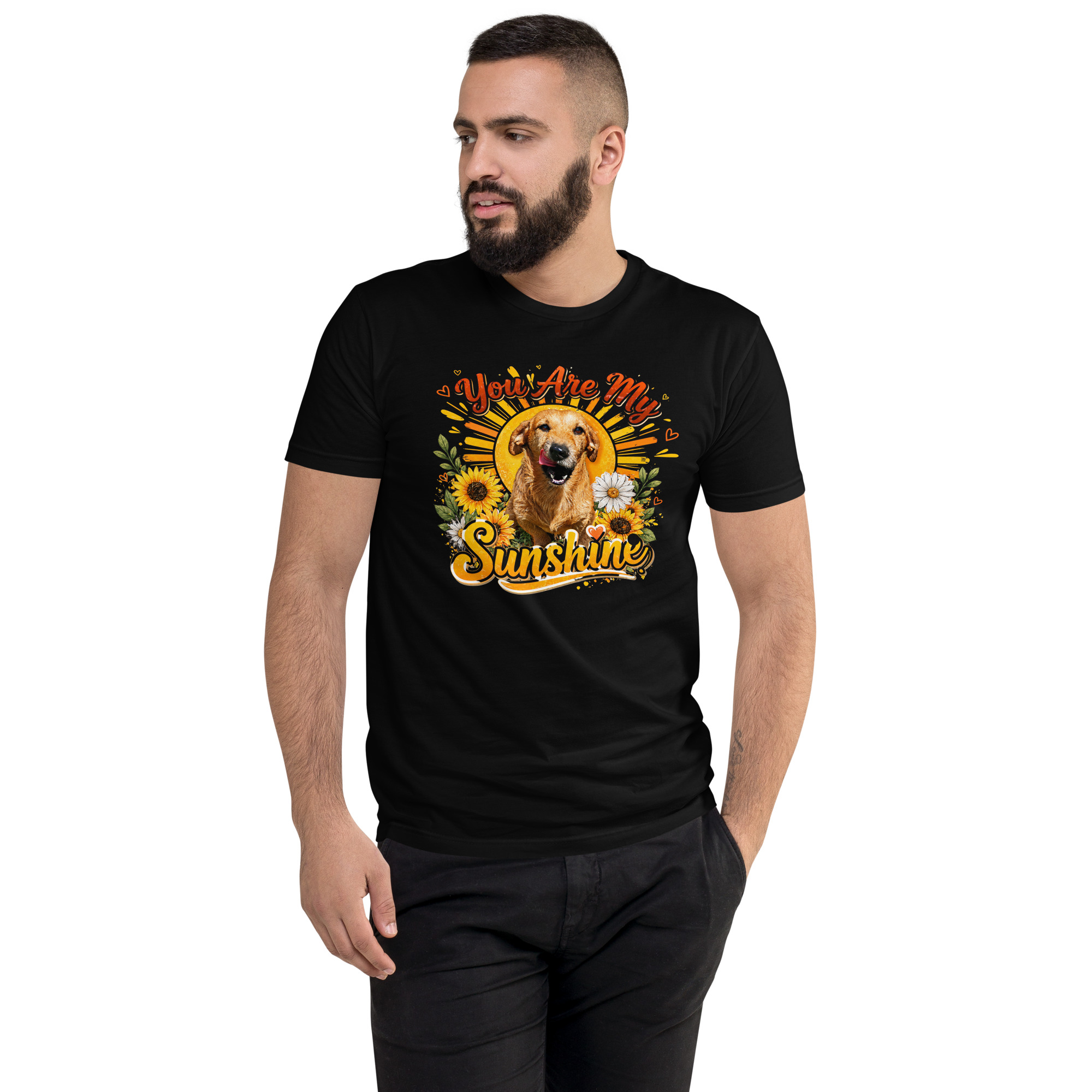 You Are My Sunshine Short Sleeve T-shirt ft Makoa the Wiener Dog - Image 13