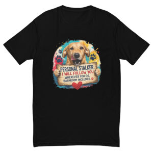 Men's Personal Stalker Short Sleeve T-shirt ft Makoa the Wiener Dog