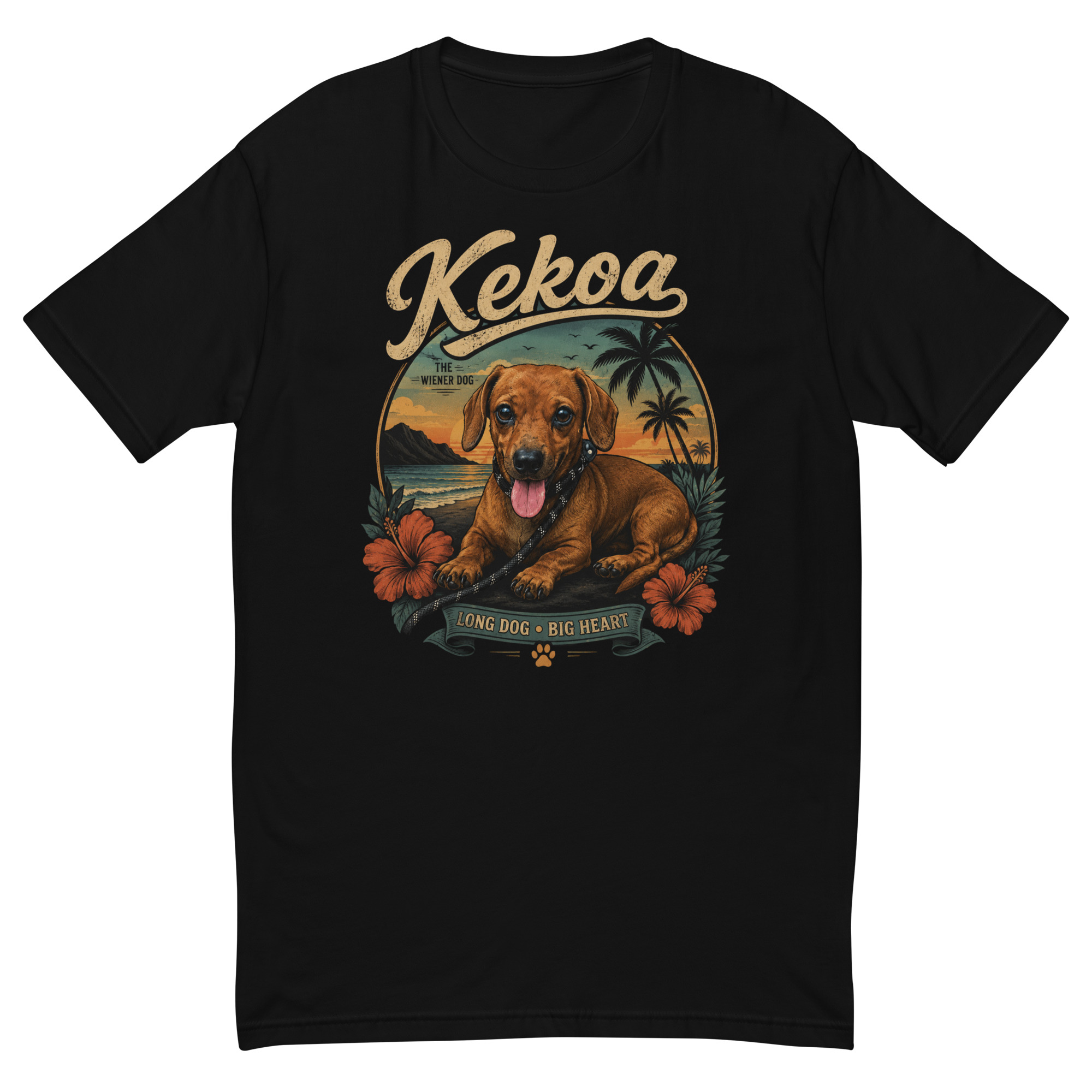 Men’s Kekoa The Wiener Dog Short Sleeve T-Shirt | Soft Cotton Tee