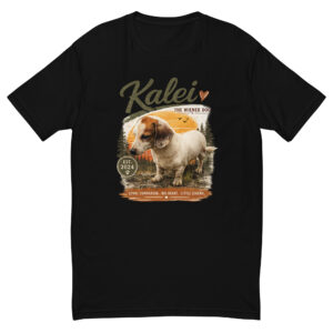 Kalei The Wiener Dog Short Sleeve T-Shirt | Soft Lightweight Fitted Tee