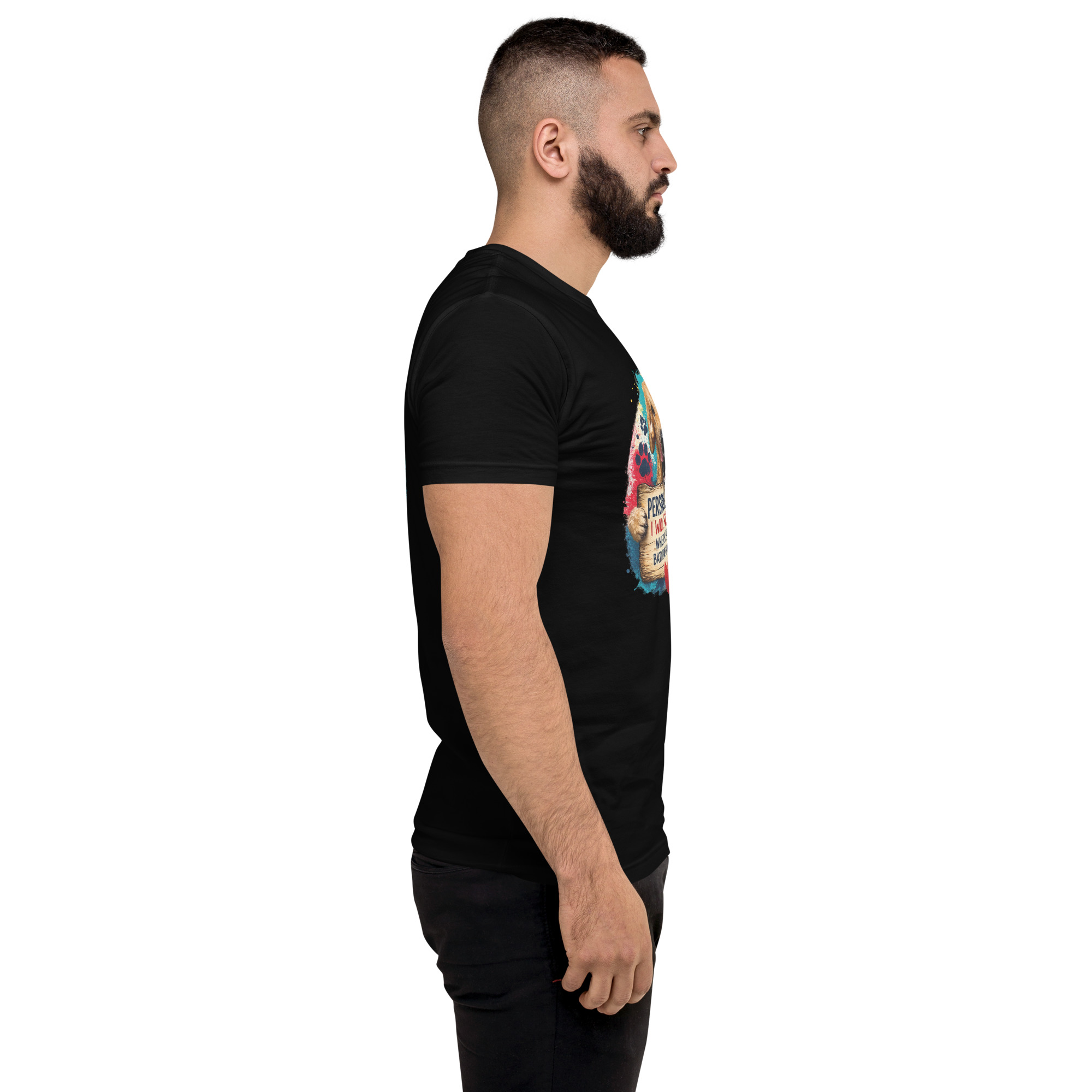 Men's Personal Stalker Short Sleeve T-shirt ft Makoa the Wiener Dog - Image 43