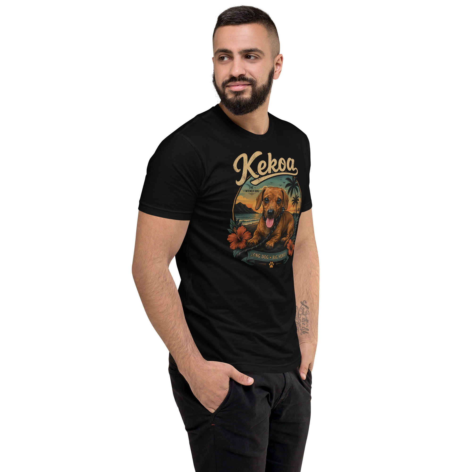 Men’s Kekoa The Wiener Dog Short Sleeve T-Shirt | Soft Cotton Tee - Image 37