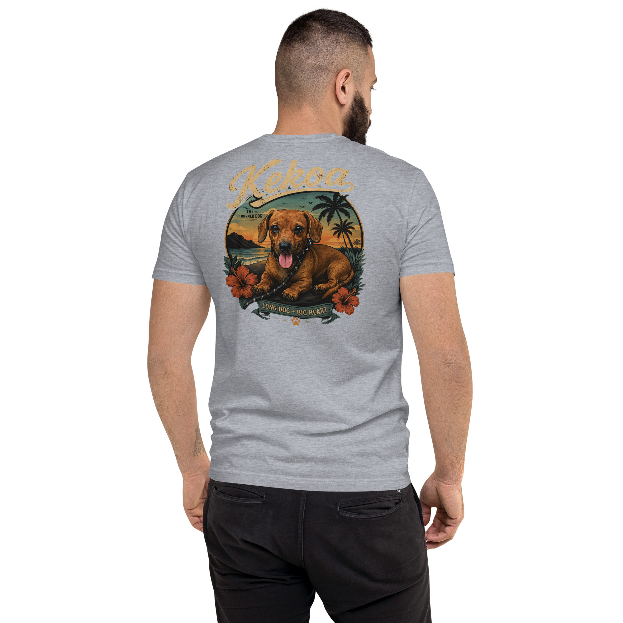 Men’s Kekoa The Wiener Dog Short Sleeve T-Shirt | Soft Cotton Tee - Image 23
