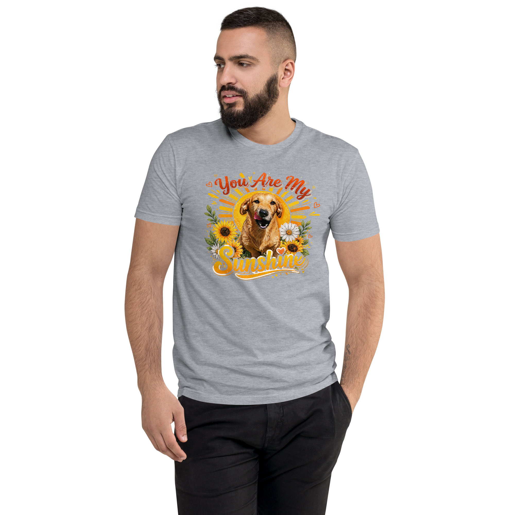 You Are My Sunshine Short Sleeve T-shirt ft Makoa the Wiener Dog - Image 17