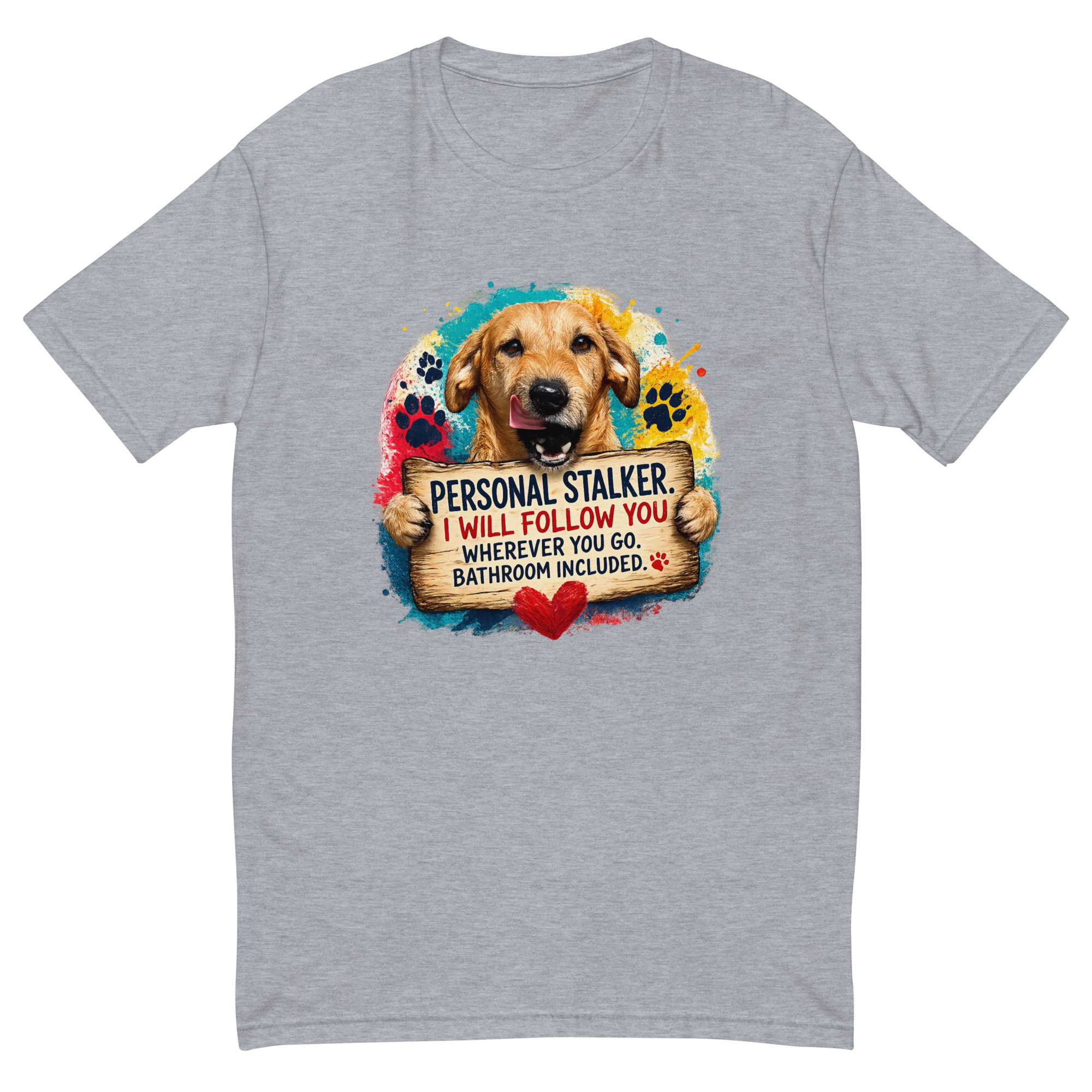Men's Personal Stalker Short Sleeve T-shirt ft Makoa the Wiener Dog - Image 5