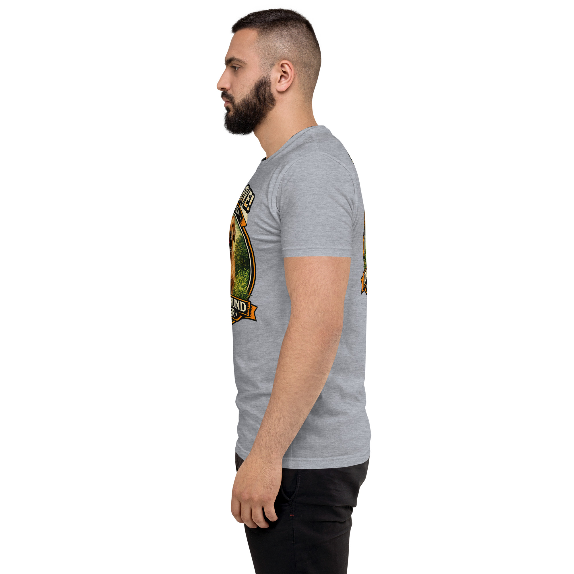 Men's High Five if You're a Dachshund Lover Short Sleeve T-shirt ft Makoa the Wiener Dog - Image 35