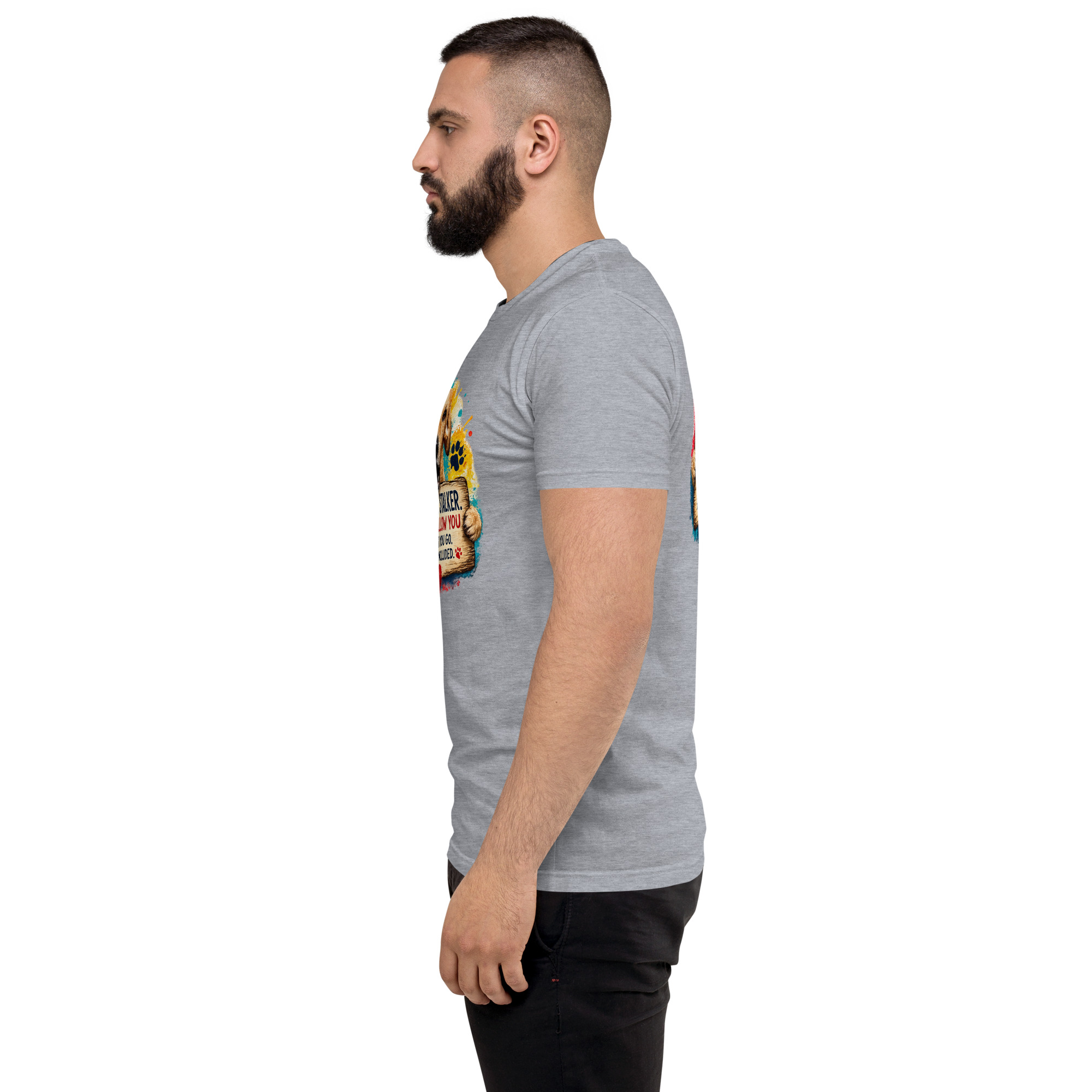 Men's Personal Stalker Short Sleeve T-shirt ft Makoa the Wiener Dog - Image 35