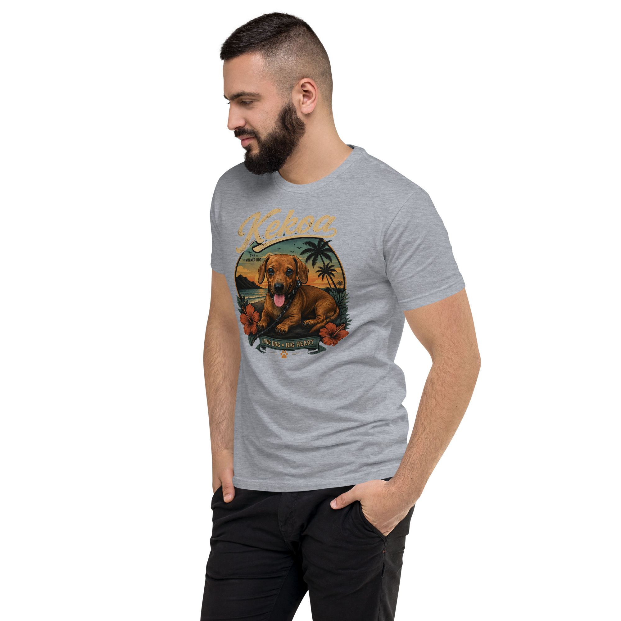 Men’s Kekoa The Wiener Dog Short Sleeve T-Shirt | Soft Cotton Tee - Image 29