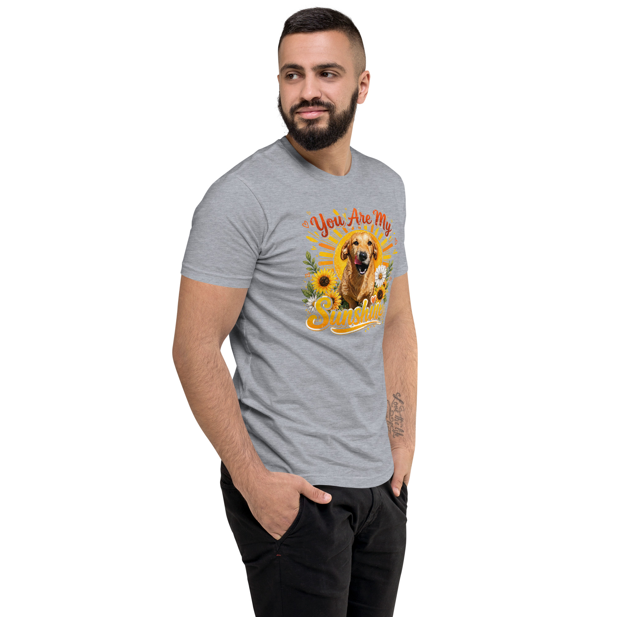 You Are My Sunshine Short Sleeve T-shirt ft Makoa the Wiener Dog - Image 41