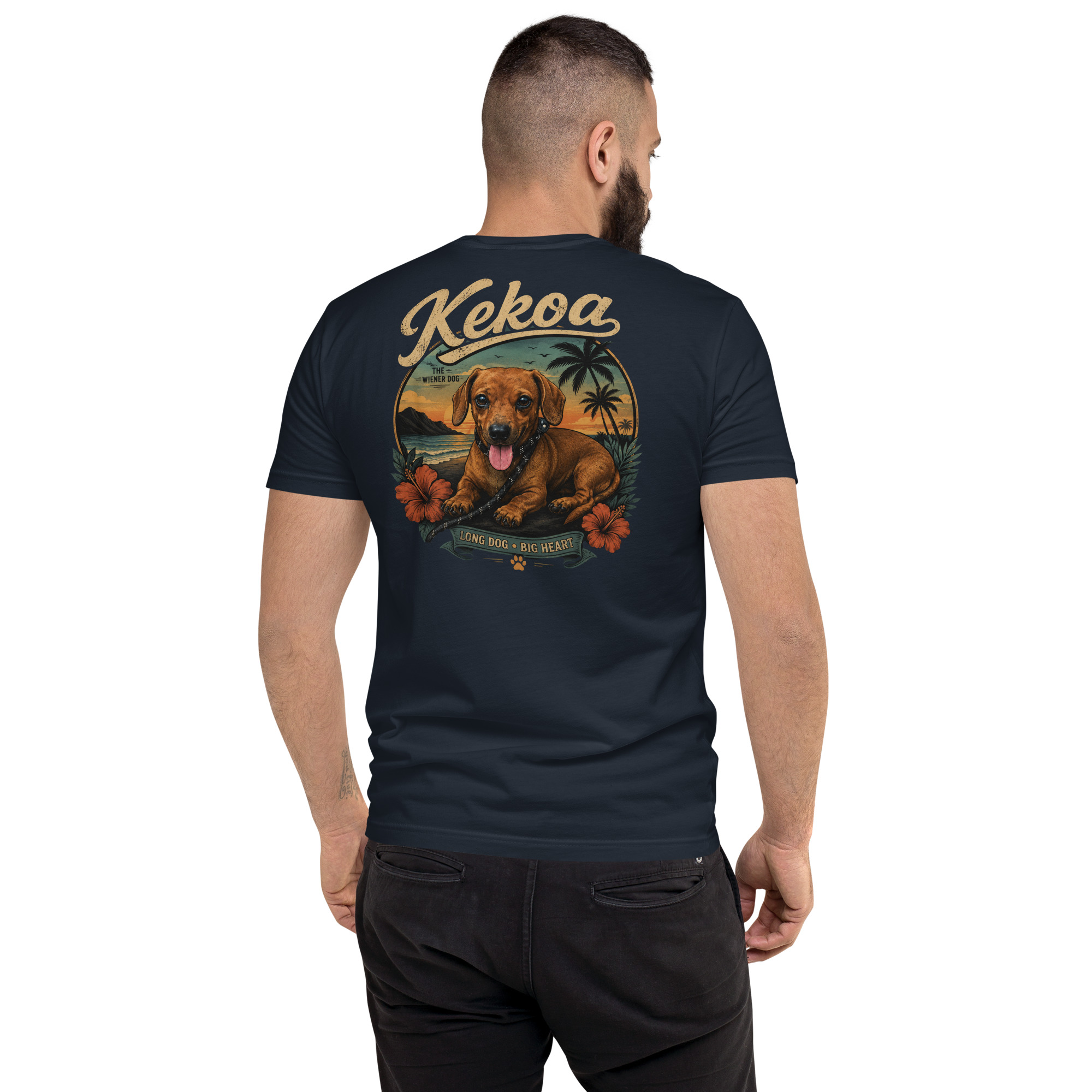 Men’s Kekoa The Wiener Dog Short Sleeve T-Shirt | Soft Cotton Tee - Image 20