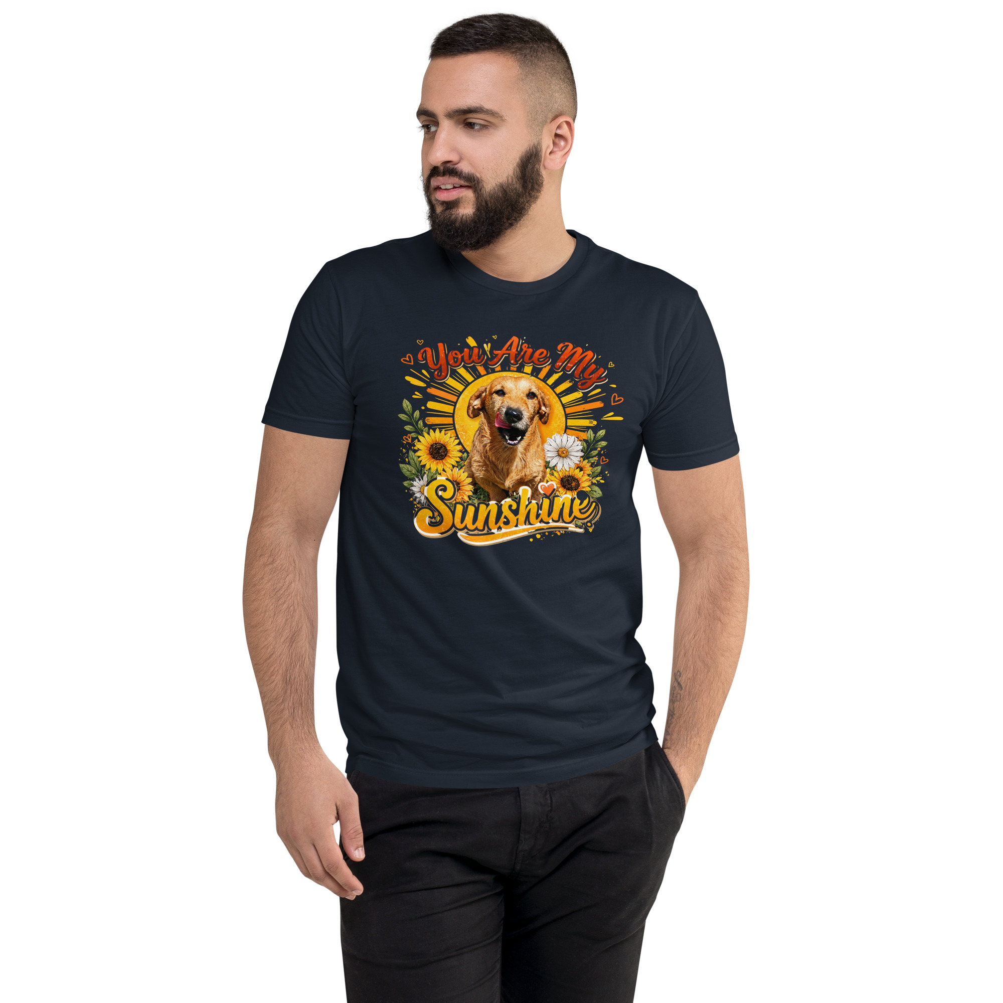 You Are My Sunshine Short Sleeve T-shirt ft Makoa the Wiener Dog - Image 14