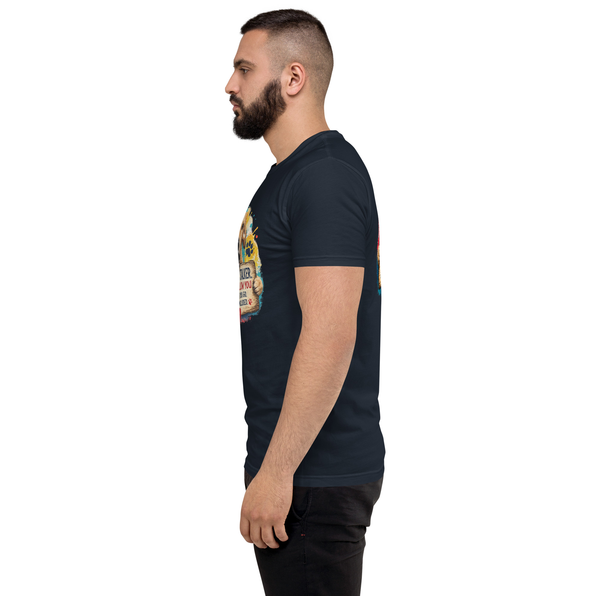 Men's Personal Stalker Short Sleeve T-shirt ft Makoa the Wiener Dog - Image 32