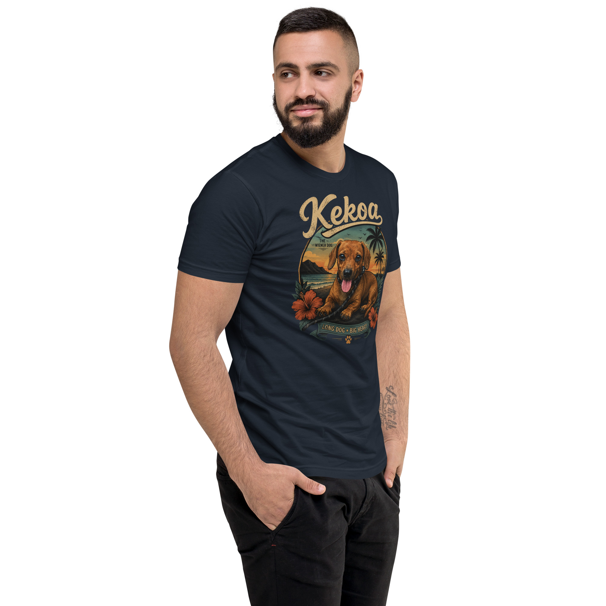 Men’s Kekoa The Wiener Dog Short Sleeve T-Shirt | Soft Cotton Tee - Image 38