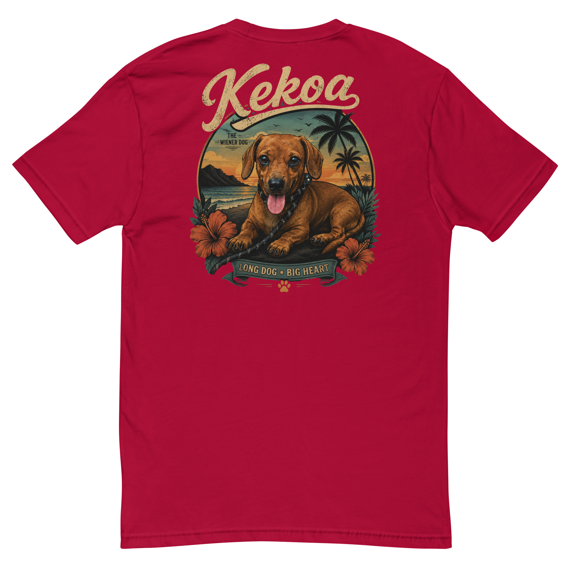 Men’s Kekoa The Wiener Dog Short Sleeve T-Shirt | Soft Cotton Tee - Image 9