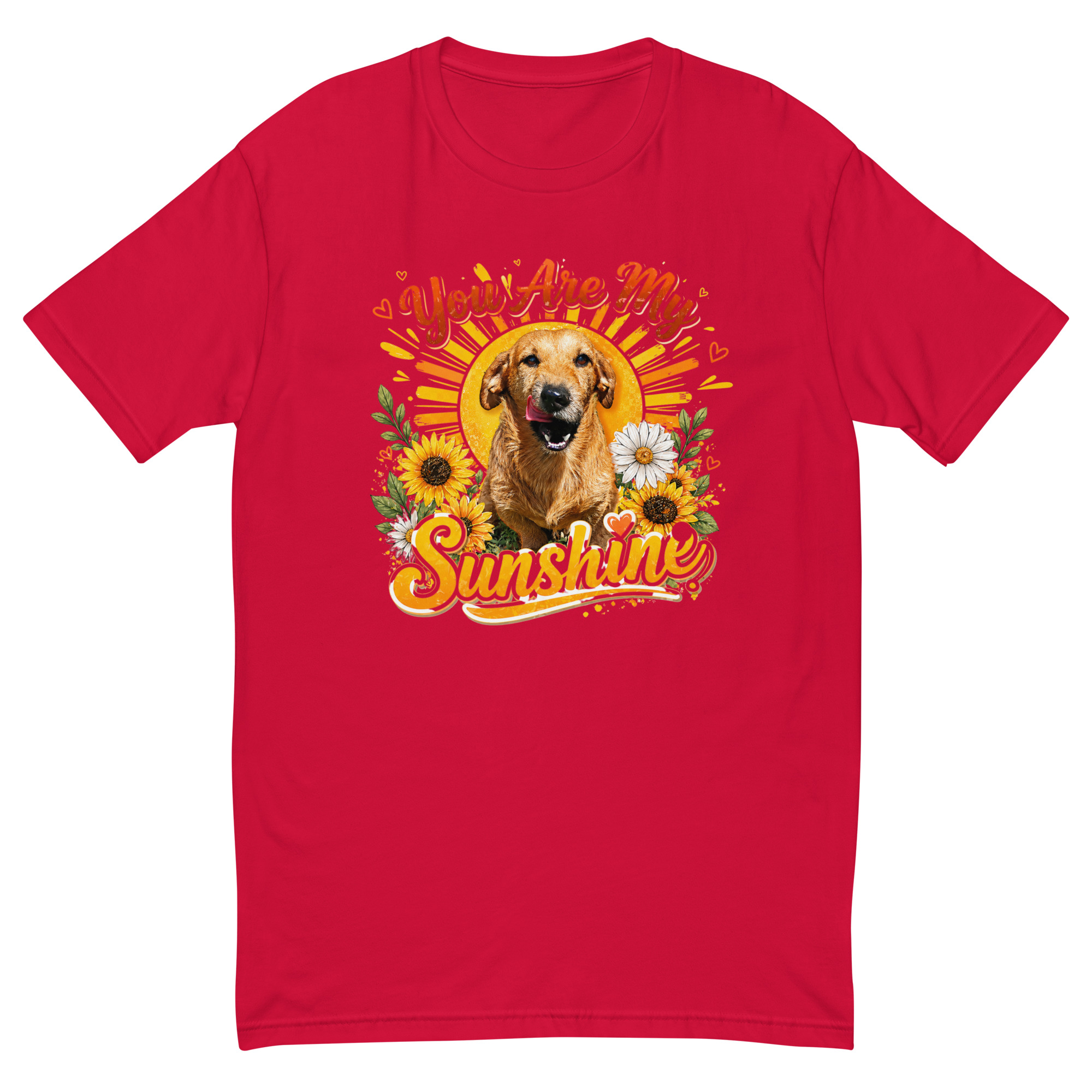 You Are My Sunshine Short Sleeve T-shirt ft Makoa the Wiener Dog - Image 3