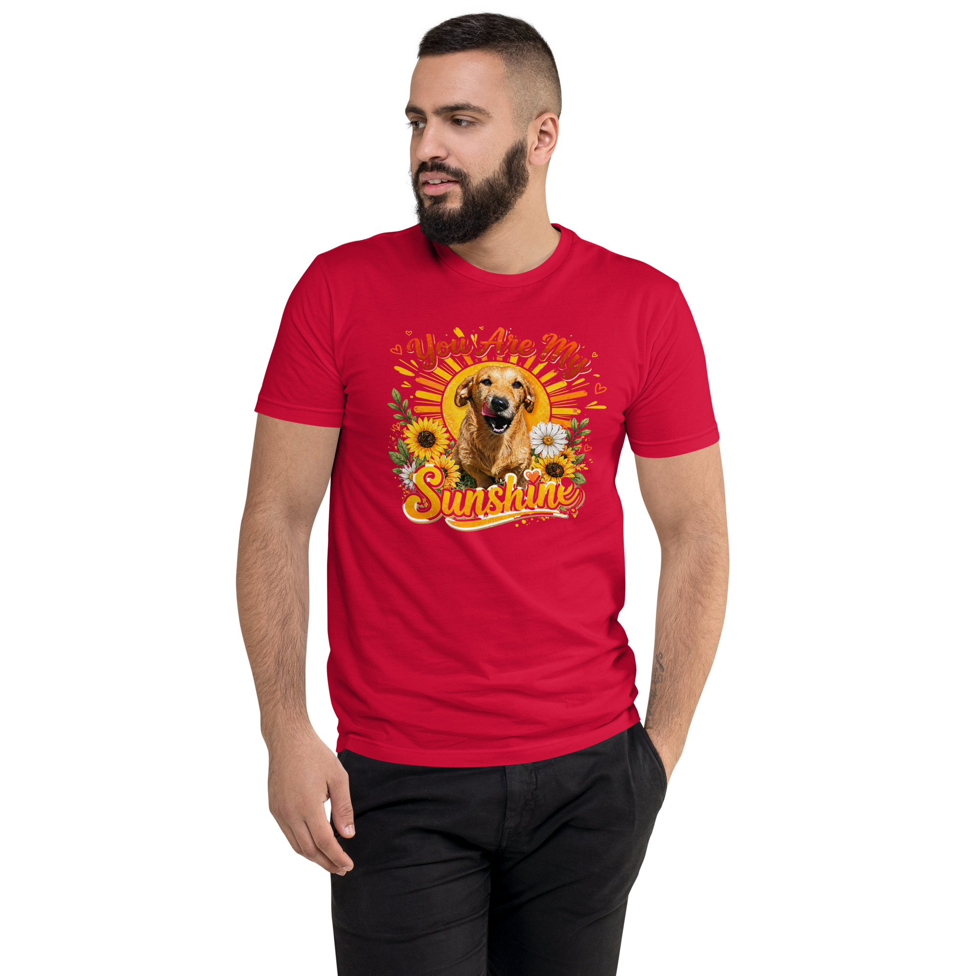 You Are My Sunshine Short Sleeve T-shirt ft Makoa the Wiener Dog - Image 15