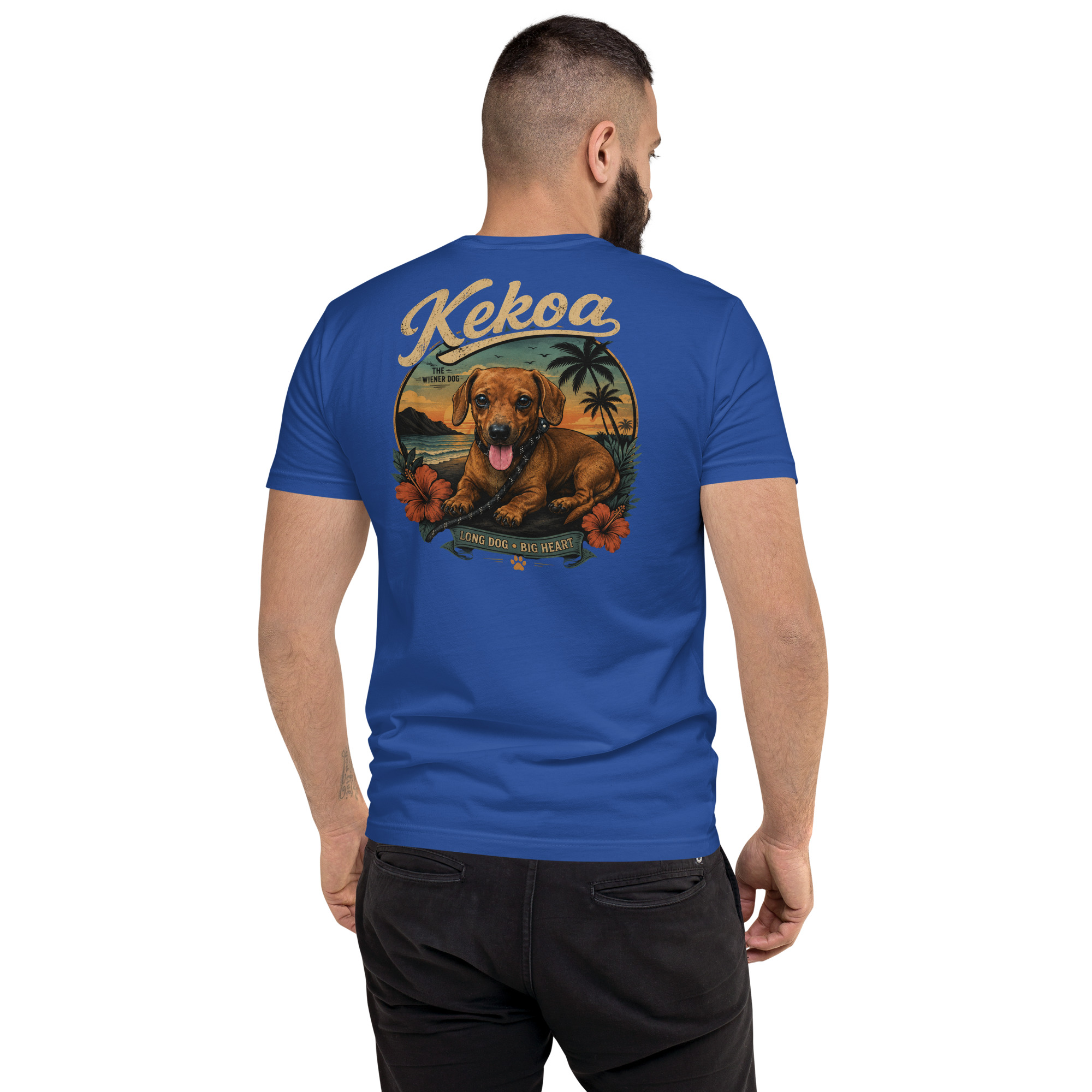 Men’s Kekoa The Wiener Dog Short Sleeve T-Shirt | Soft Cotton Tee - Image 22