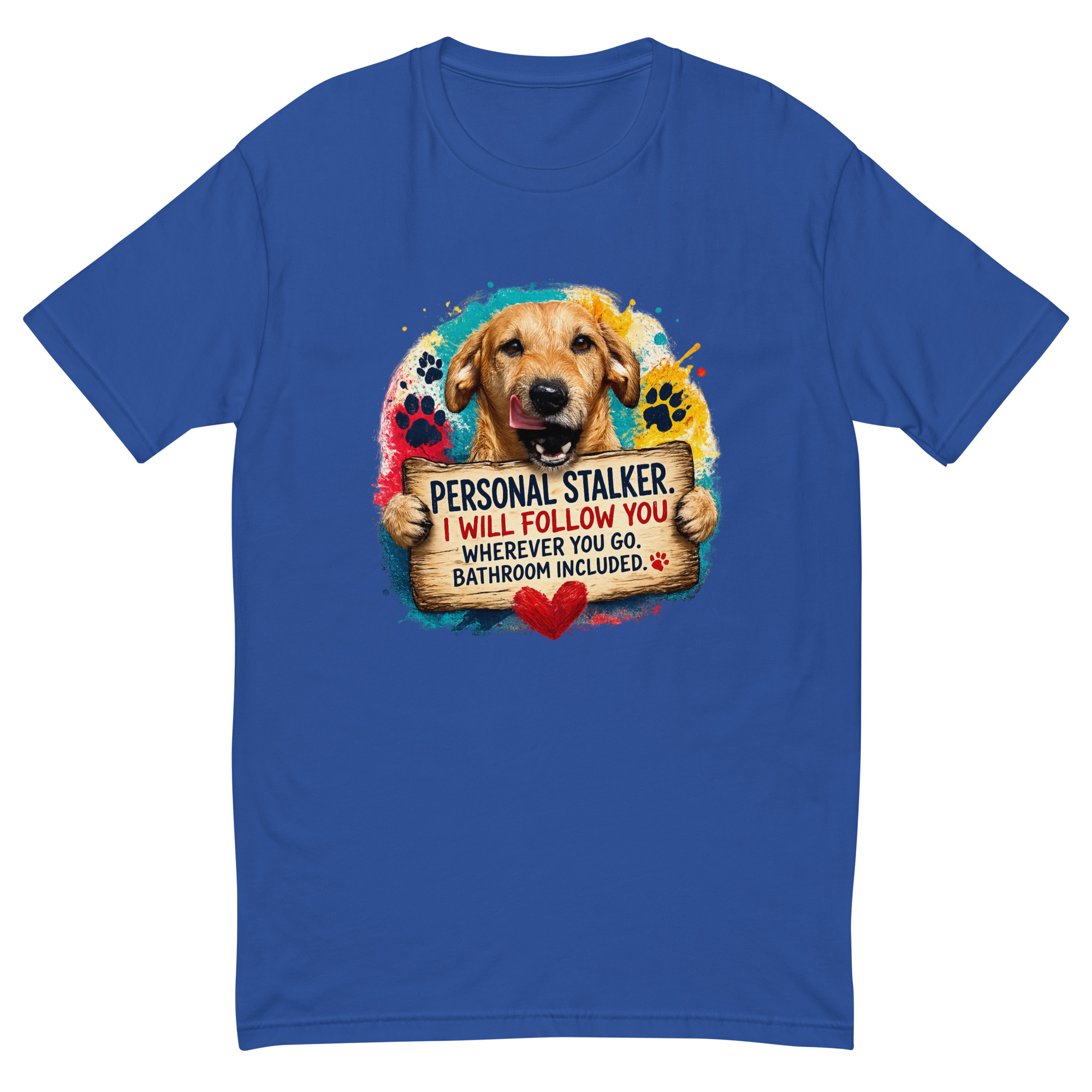 Men's Personal Stalker Short Sleeve T-shirt ft Makoa the Wiener Dog - Image 4