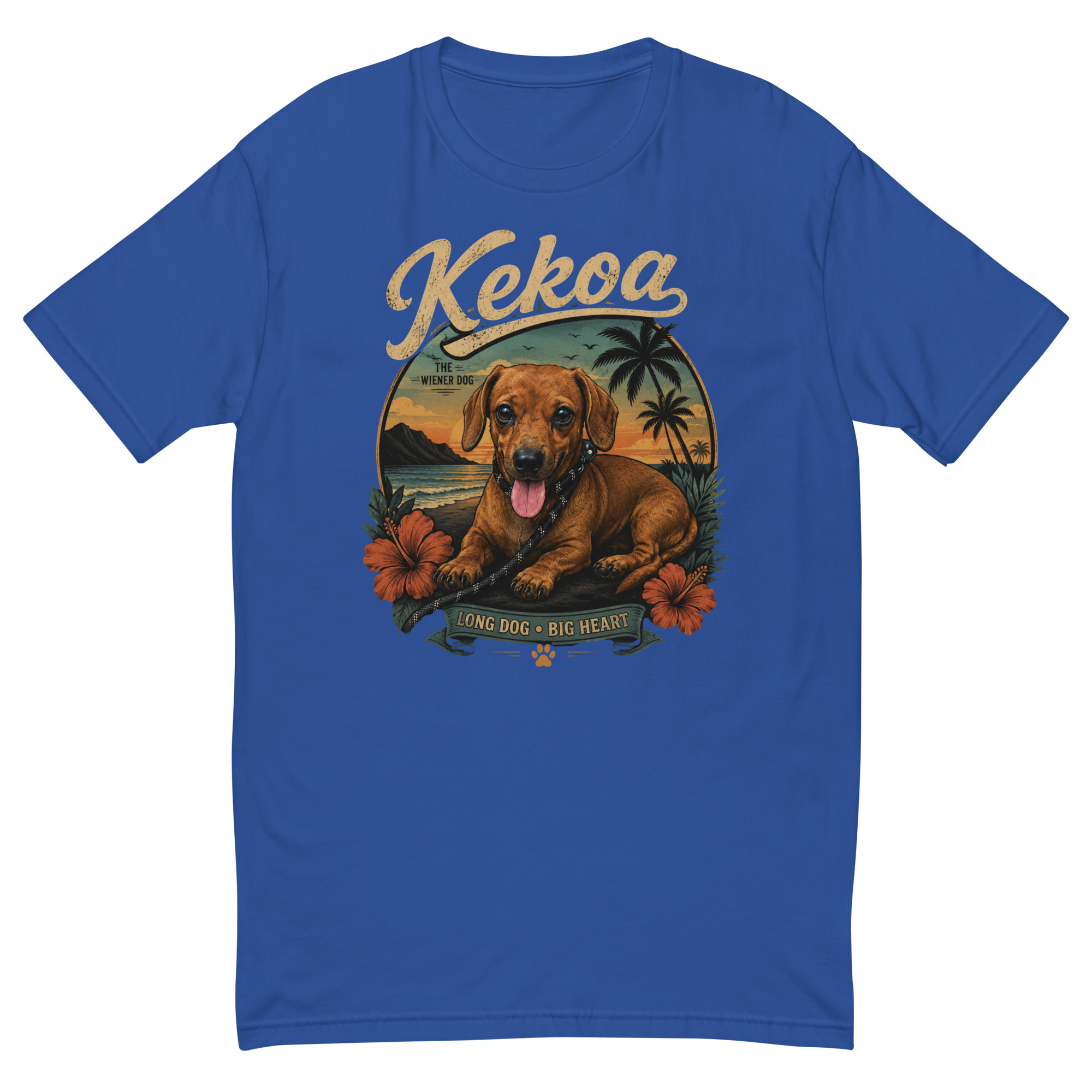 Men’s Kekoa The Wiener Dog Short Sleeve T-Shirt | Soft Cotton Tee - Image 4