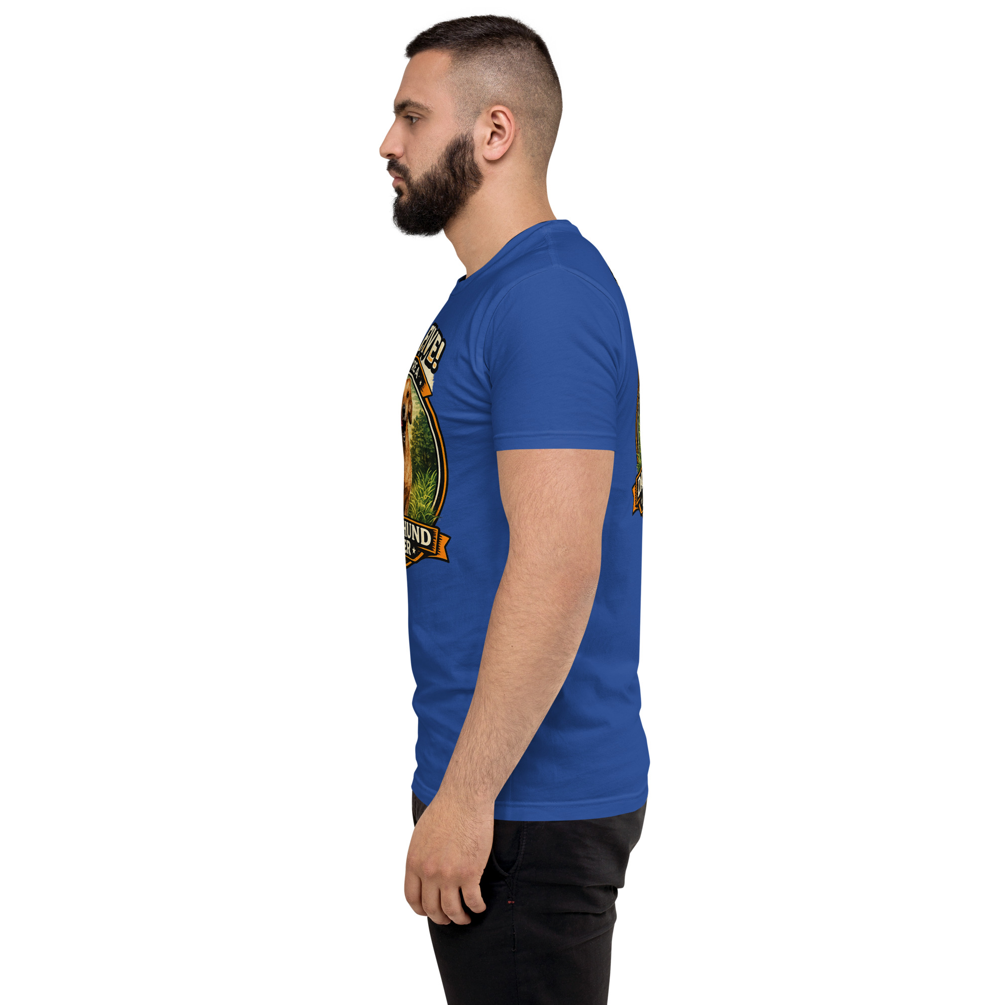 Men's High Five if You're a Dachshund Lover Short Sleeve T-shirt ft Makoa the Wiener Dog - Image 34