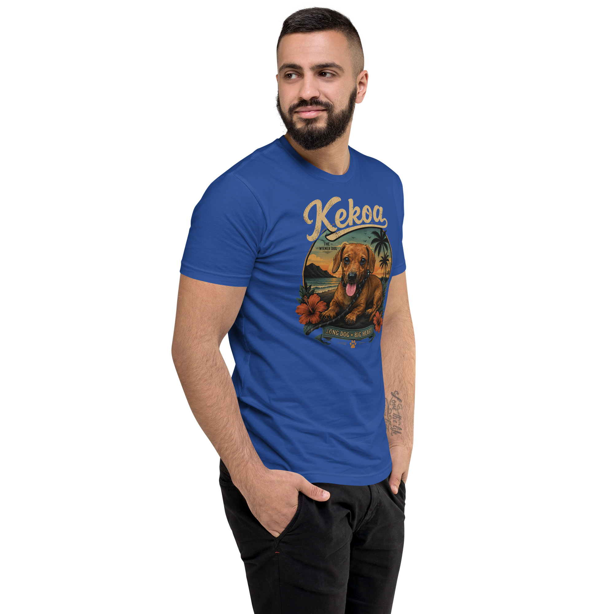 Men’s Kekoa The Wiener Dog Short Sleeve T-Shirt | Soft Cotton Tee - Image 40