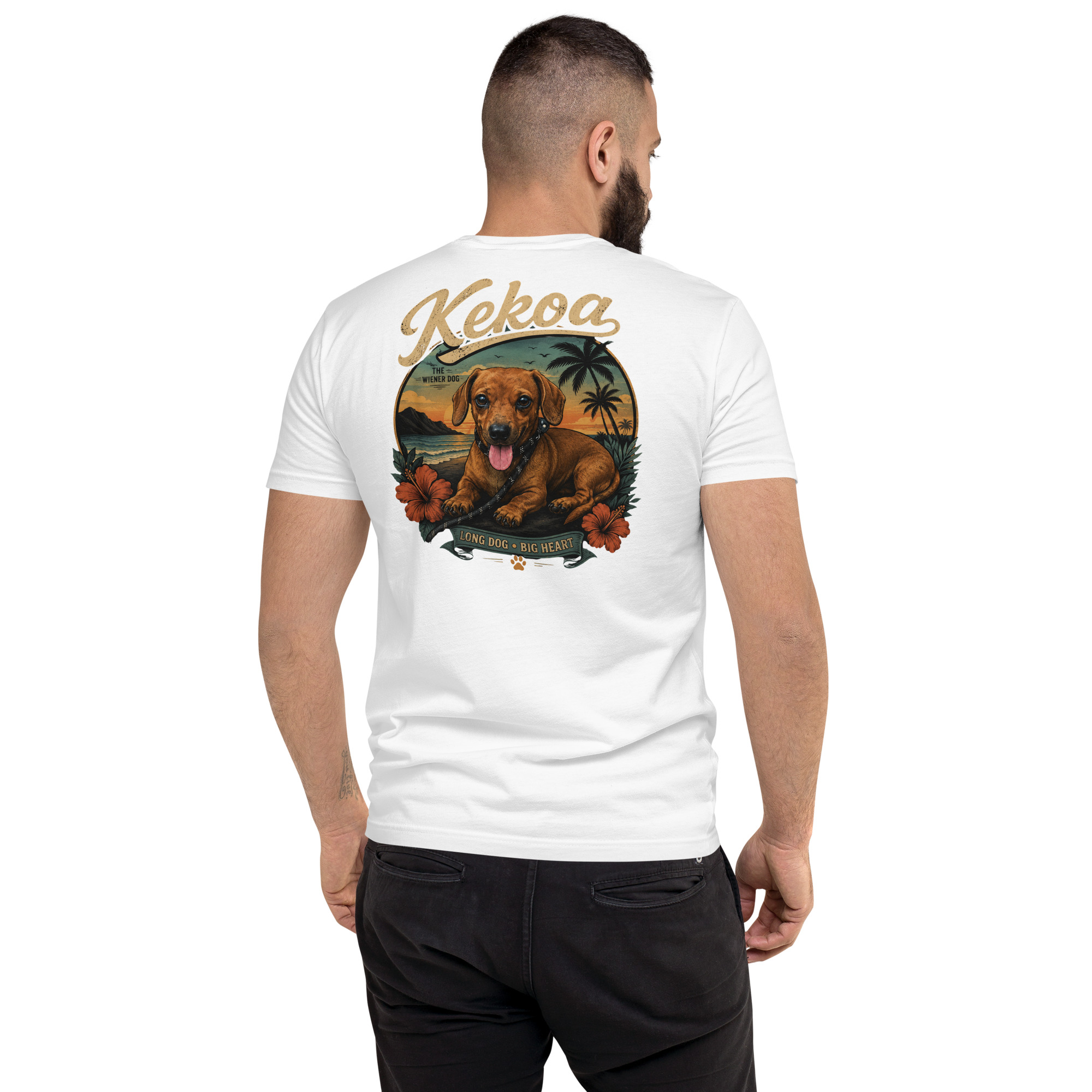 Men’s Kekoa The Wiener Dog Short Sleeve T-Shirt | Soft Cotton Tee - Image 24
