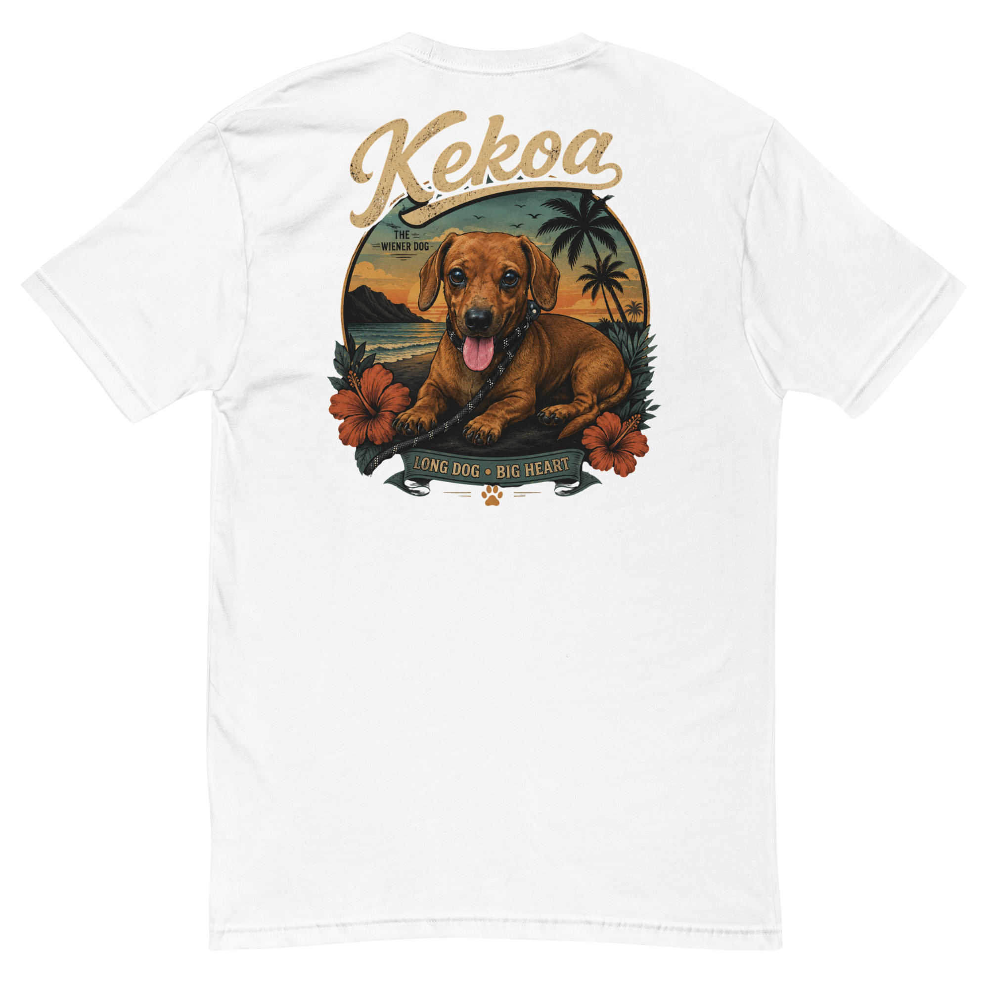 Men’s Kekoa The Wiener Dog Short Sleeve T-Shirt | Soft Cotton Tee - Image 12