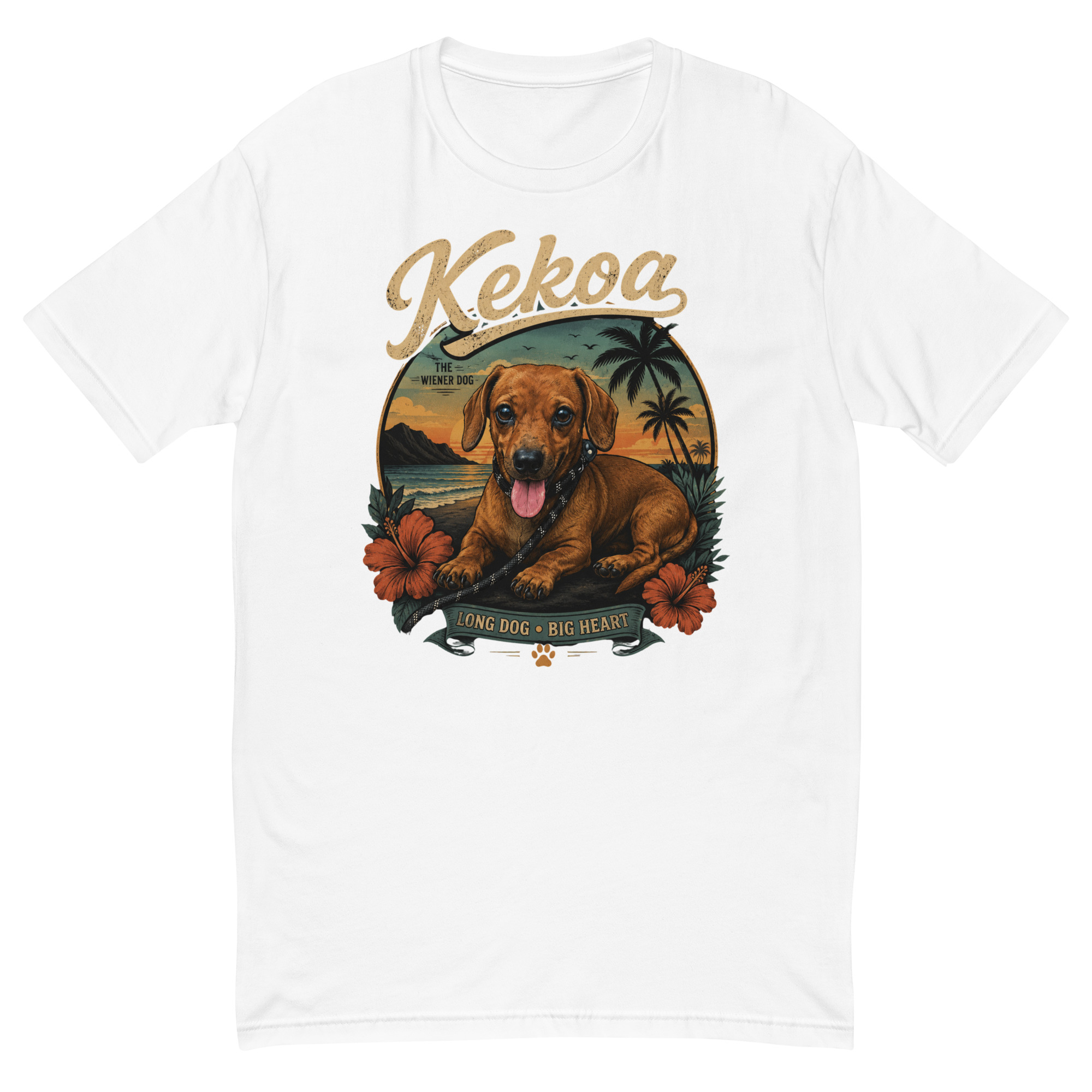 Men’s Kekoa The Wiener Dog Short Sleeve T-Shirt | Soft Cotton Tee - Image 6