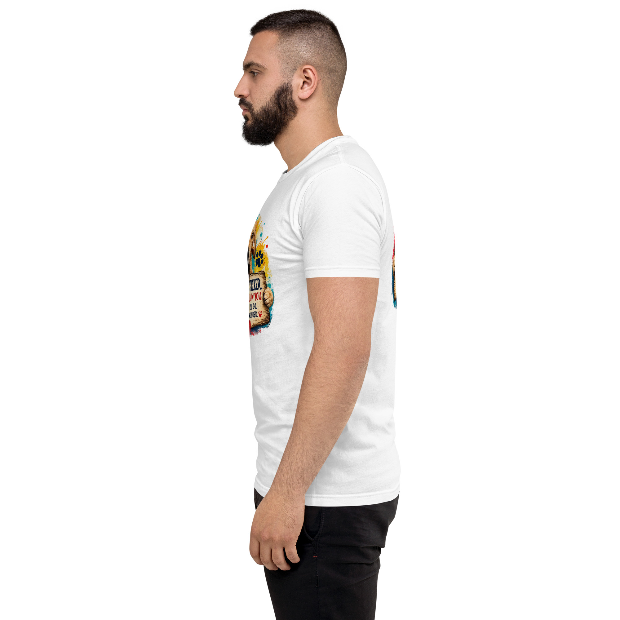 Men's Personal Stalker Short Sleeve T-shirt ft Makoa the Wiener Dog - Image 36