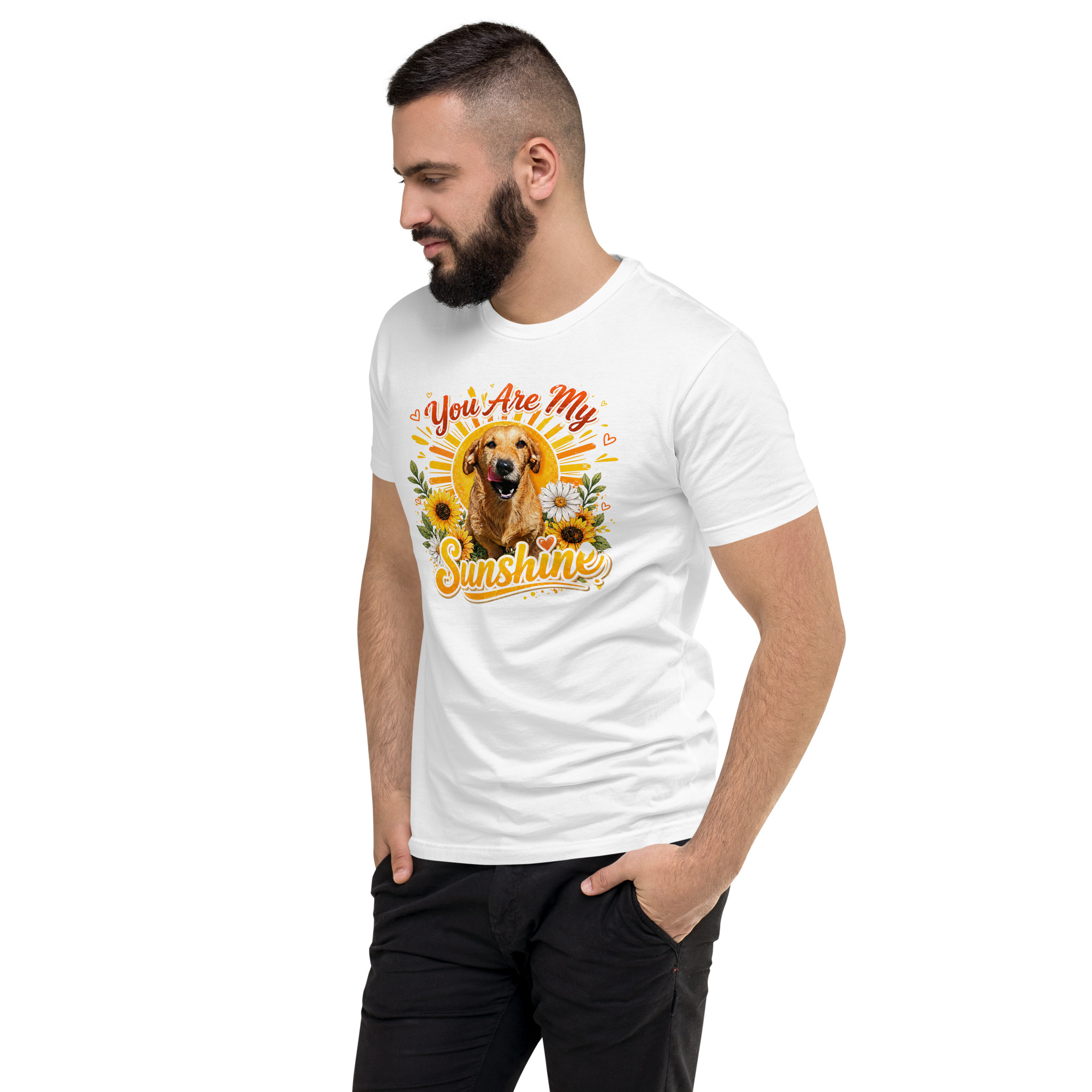 You Are My Sunshine Short Sleeve T-shirt ft Makoa the Wiener Dog - Image 30
