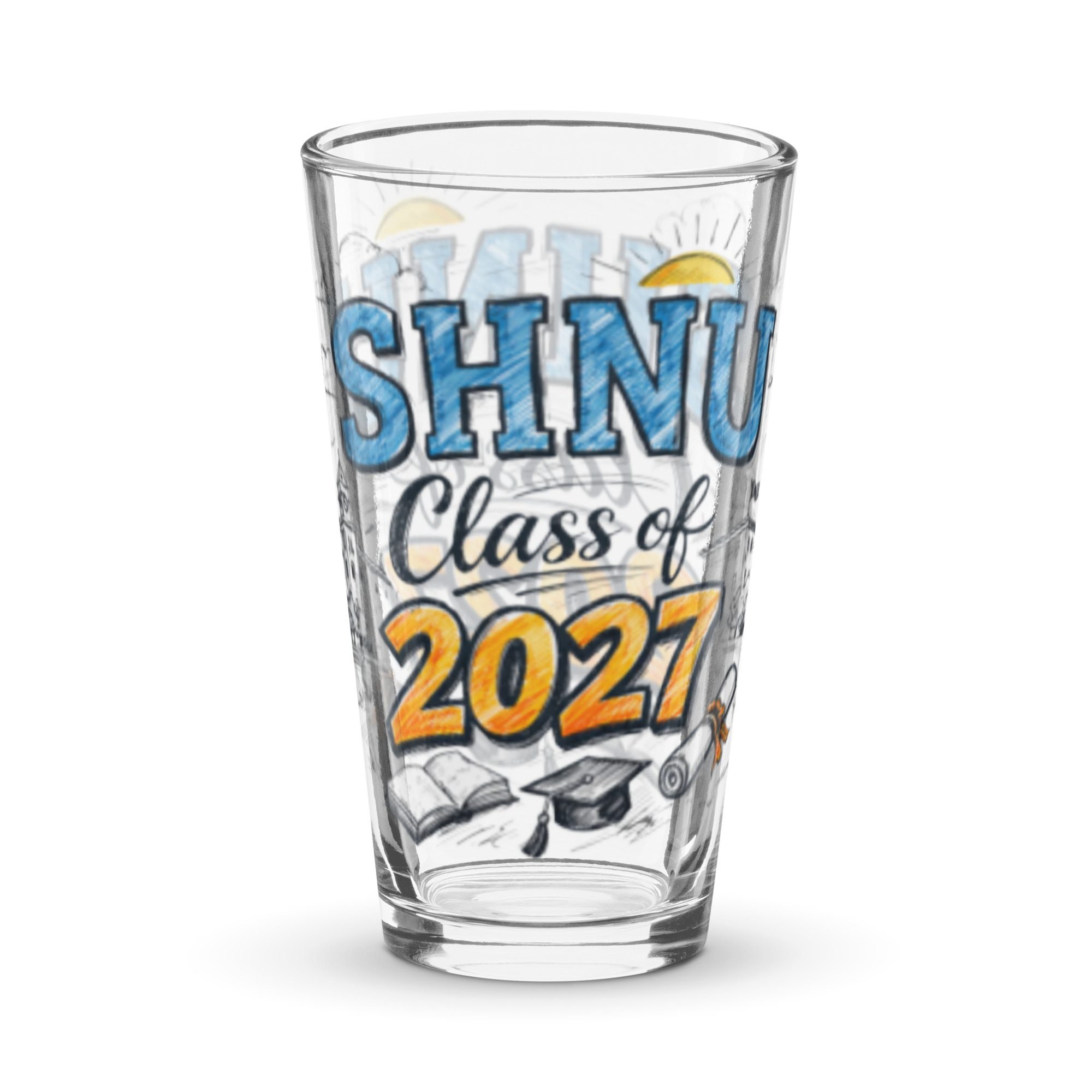 SNHU Class of 2027 Shaker pint glass - Image 4