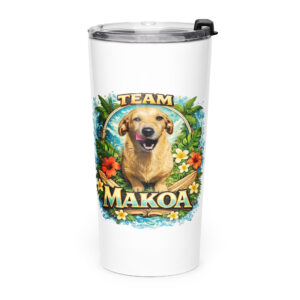 Team Makoa Tapered stainless steel tumbler