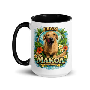 Team Makoa Coffee Mug ft Makoa the Wiener Dog