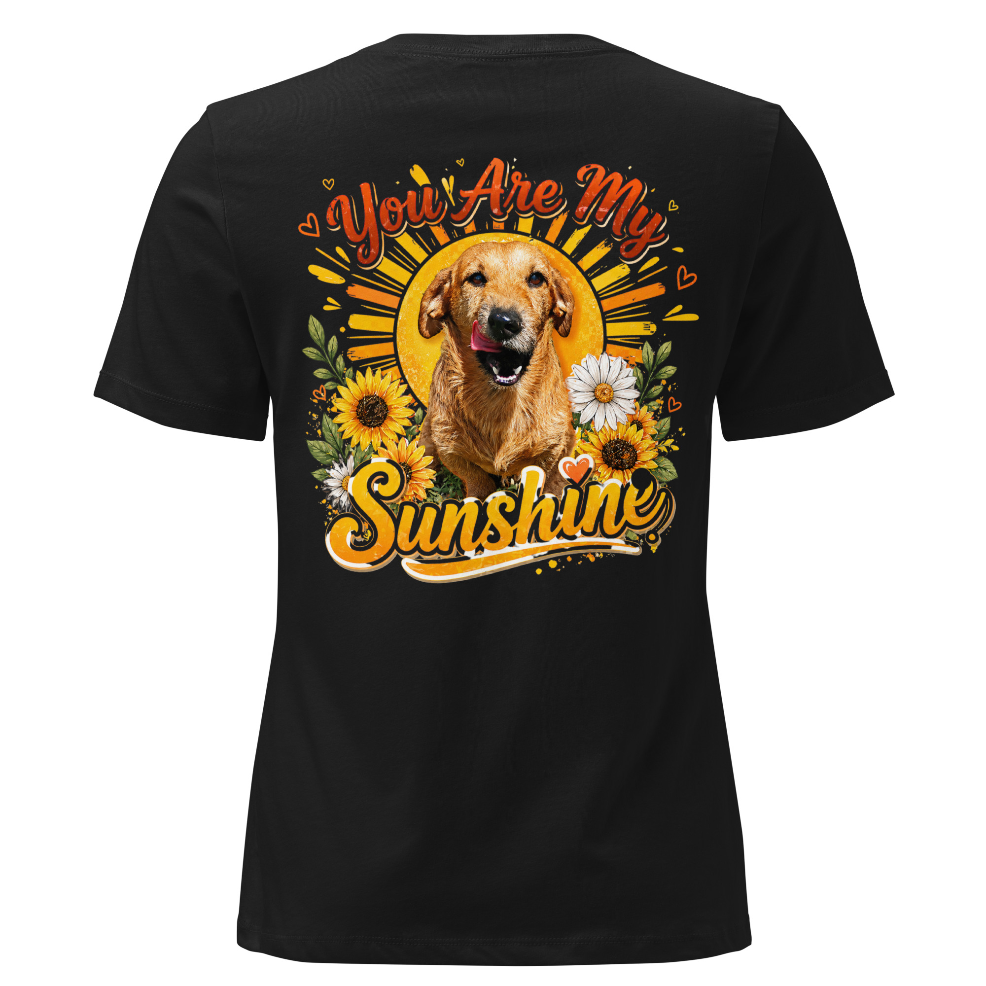 Women's You Are My Sunshine Short Sleeve T-shirt ft Makoa the Wiener Dog - Image 6