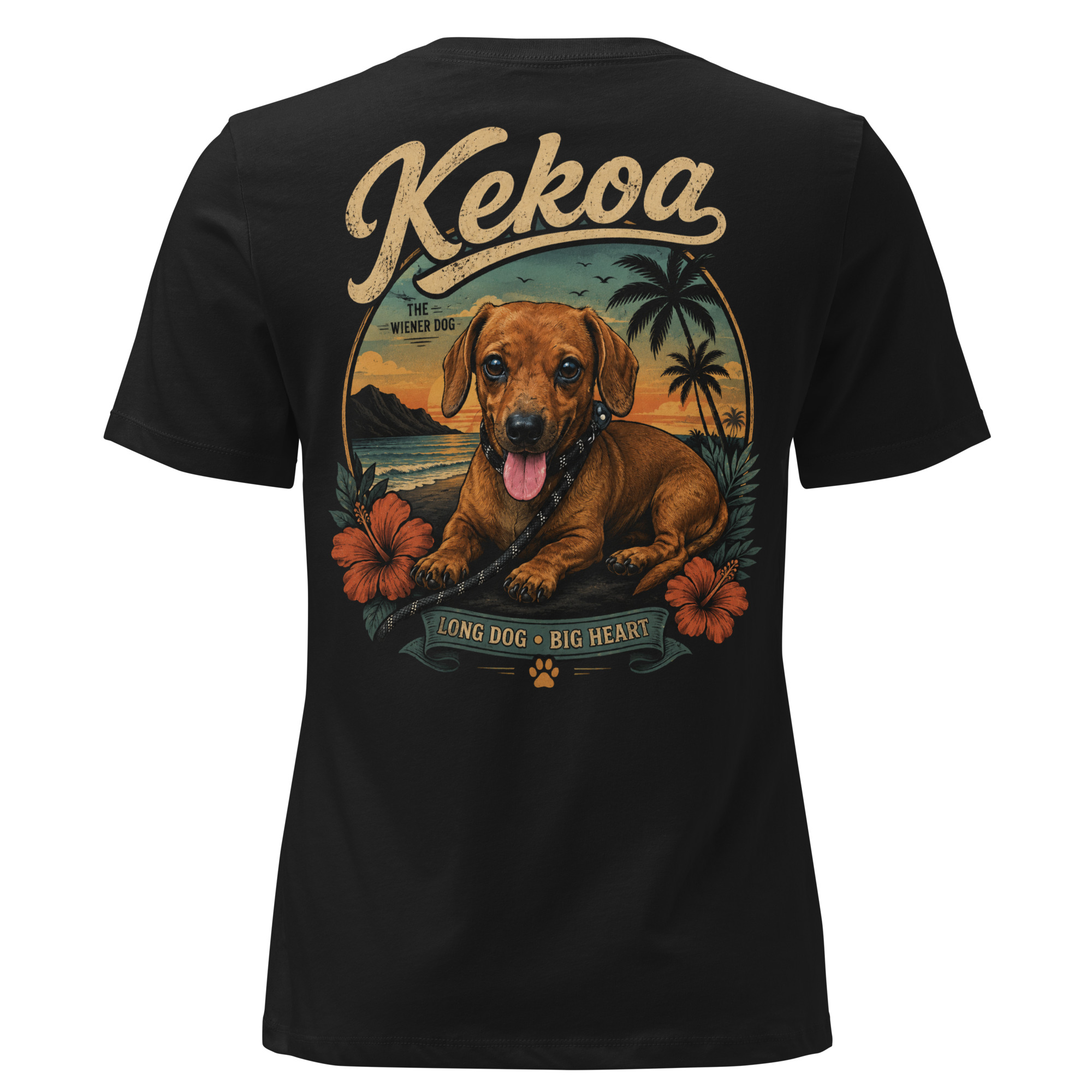 Women’s Kekoa the Wiener Dog Relaxed T-Shirt | Soft Cotton Tee - Image 7