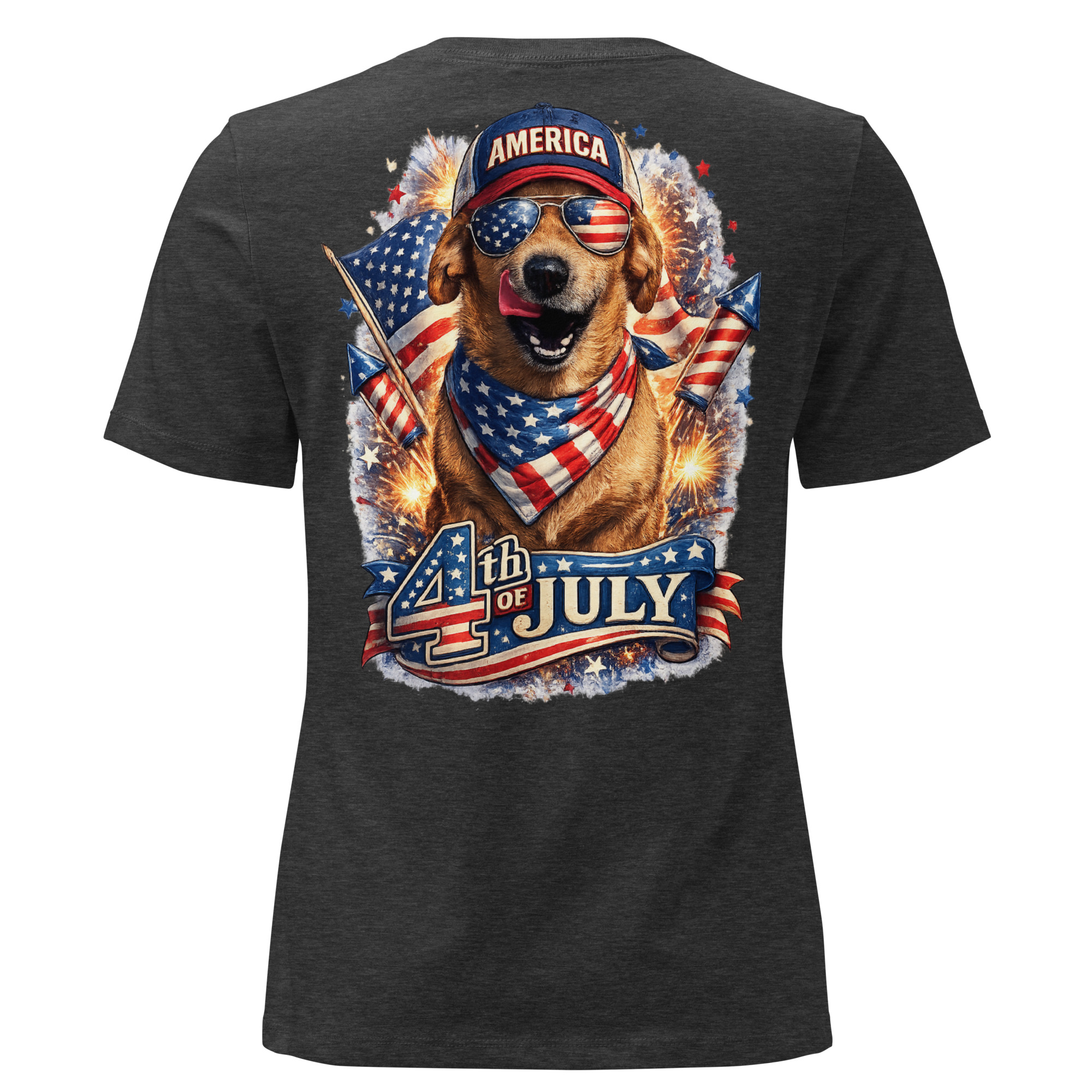 Women's 4th of July Relaxed T-Shirt ft Makoa the Wiener Dog - Image 7