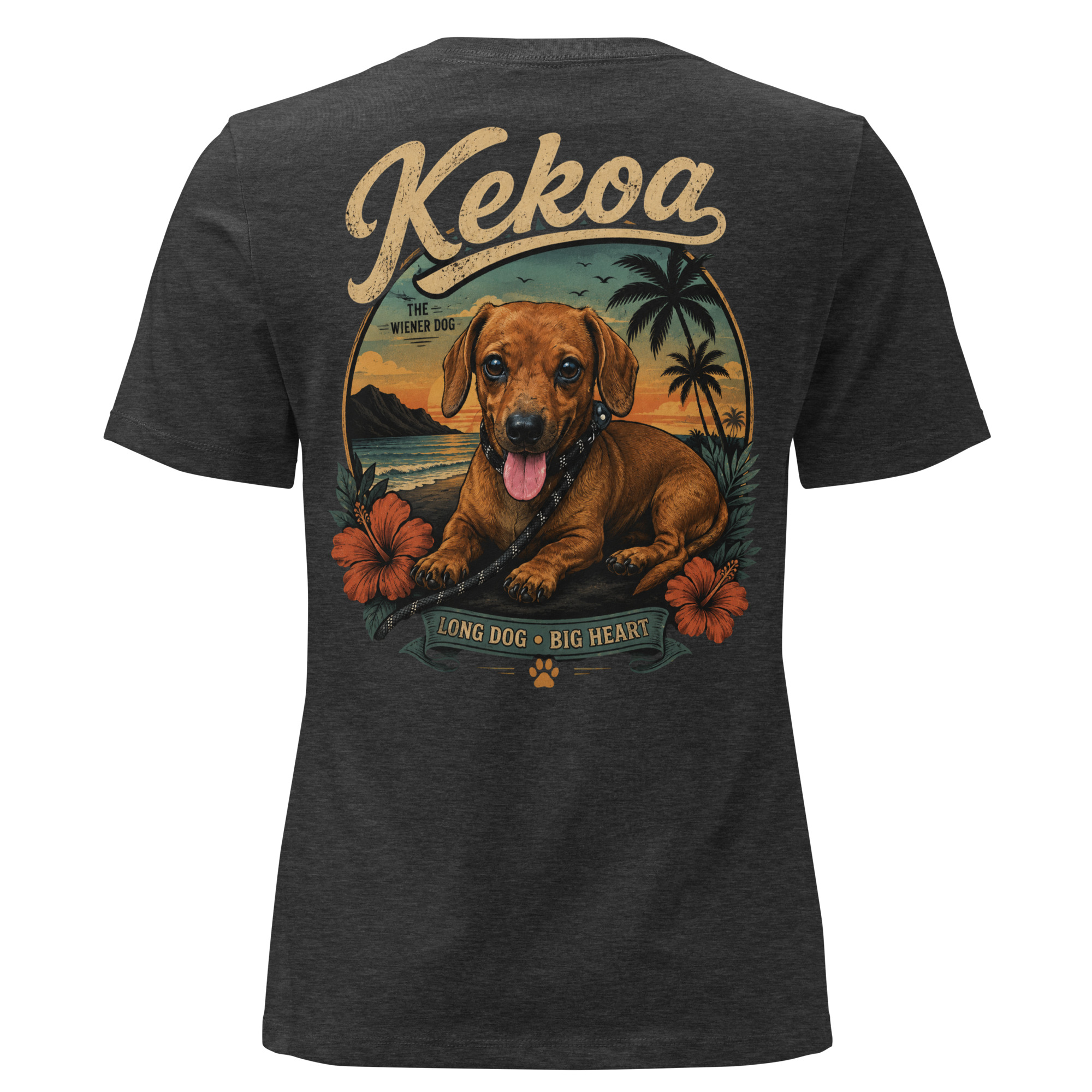 Women’s Kekoa the Wiener Dog Relaxed T-Shirt | Soft Cotton Tee - Image 8