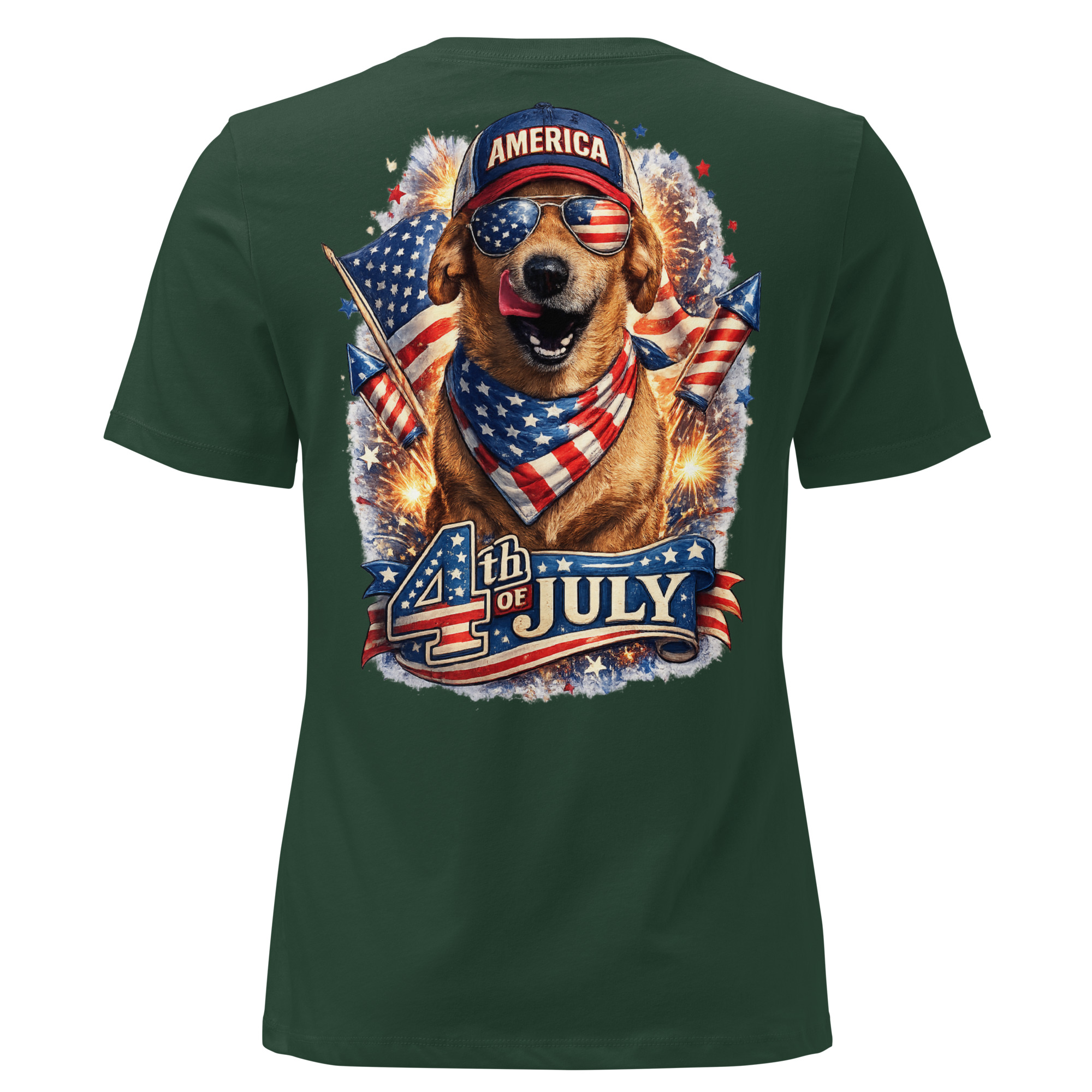Women's 4th of July Relaxed T-Shirt ft Makoa the Wiener Dog - Image 8