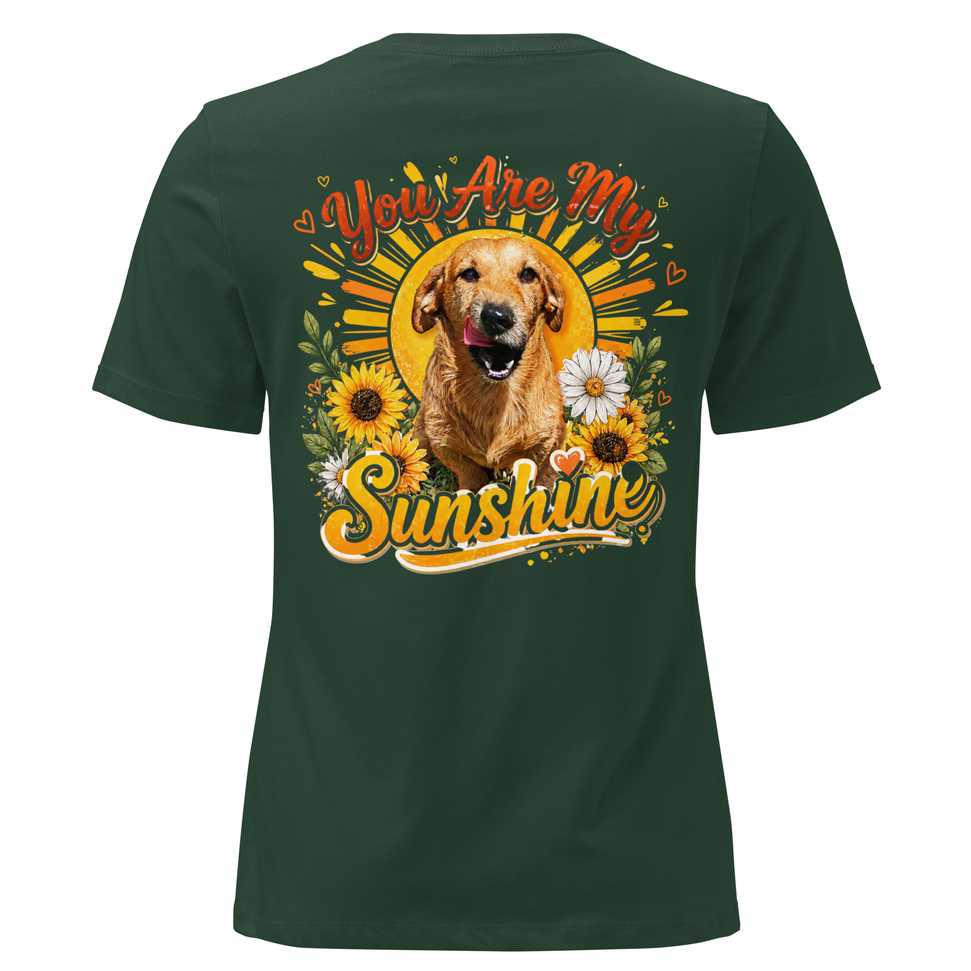 Women's You Are My Sunshine Short Sleeve T-shirt ft Makoa the Wiener Dog - Image 8
