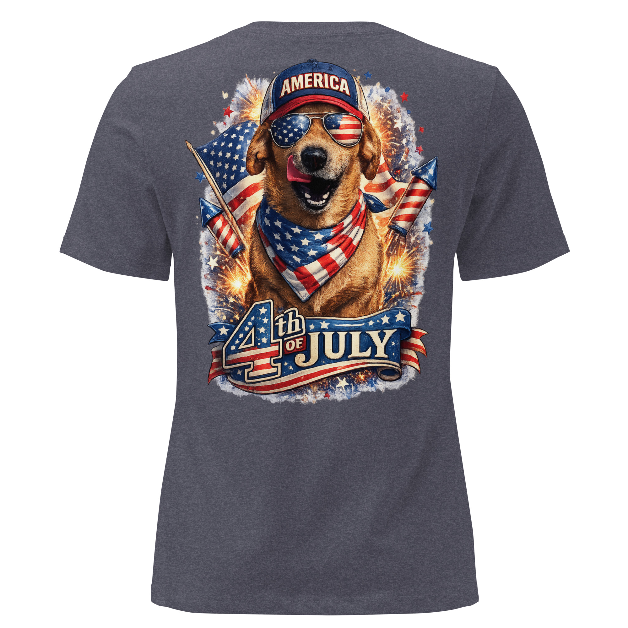 Women's 4th of July Relaxed T-Shirt ft Makoa the Wiener Dog - Image 9