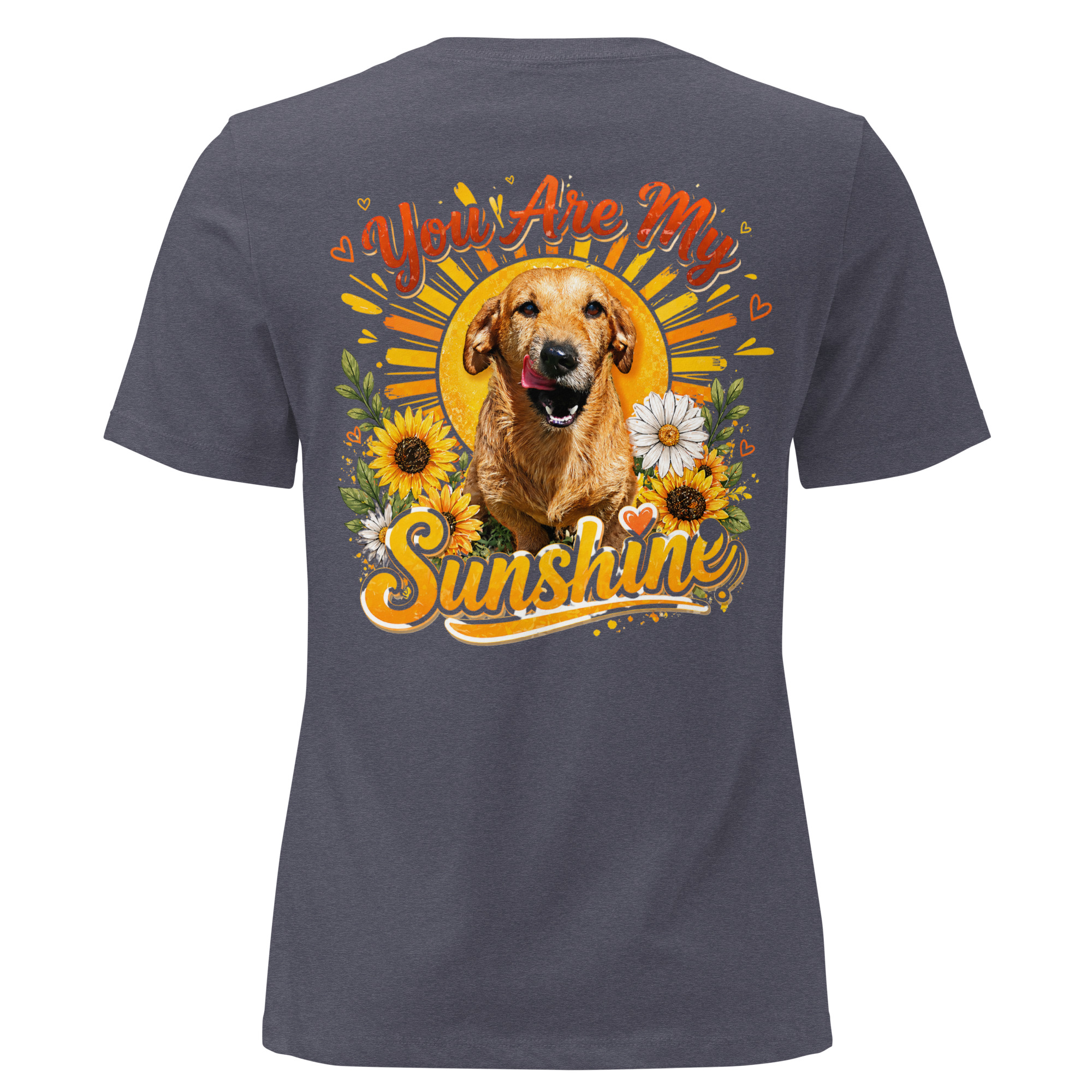 Women's You Are My Sunshine Short Sleeve T-shirt ft Makoa the Wiener Dog - Image 9