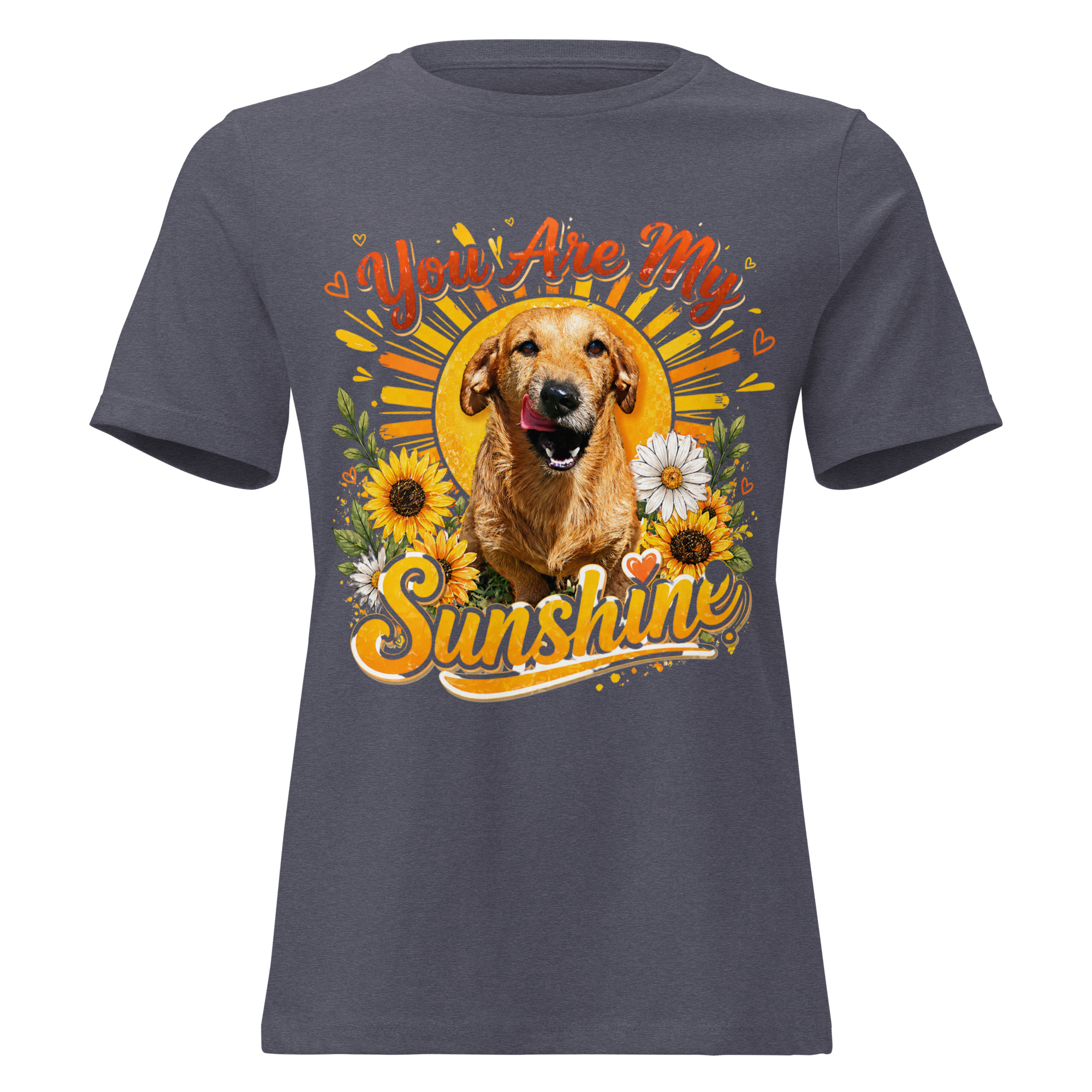Women's You Are My Sunshine Short Sleeve T-shirt ft Makoa the Wiener Dog - Image 4